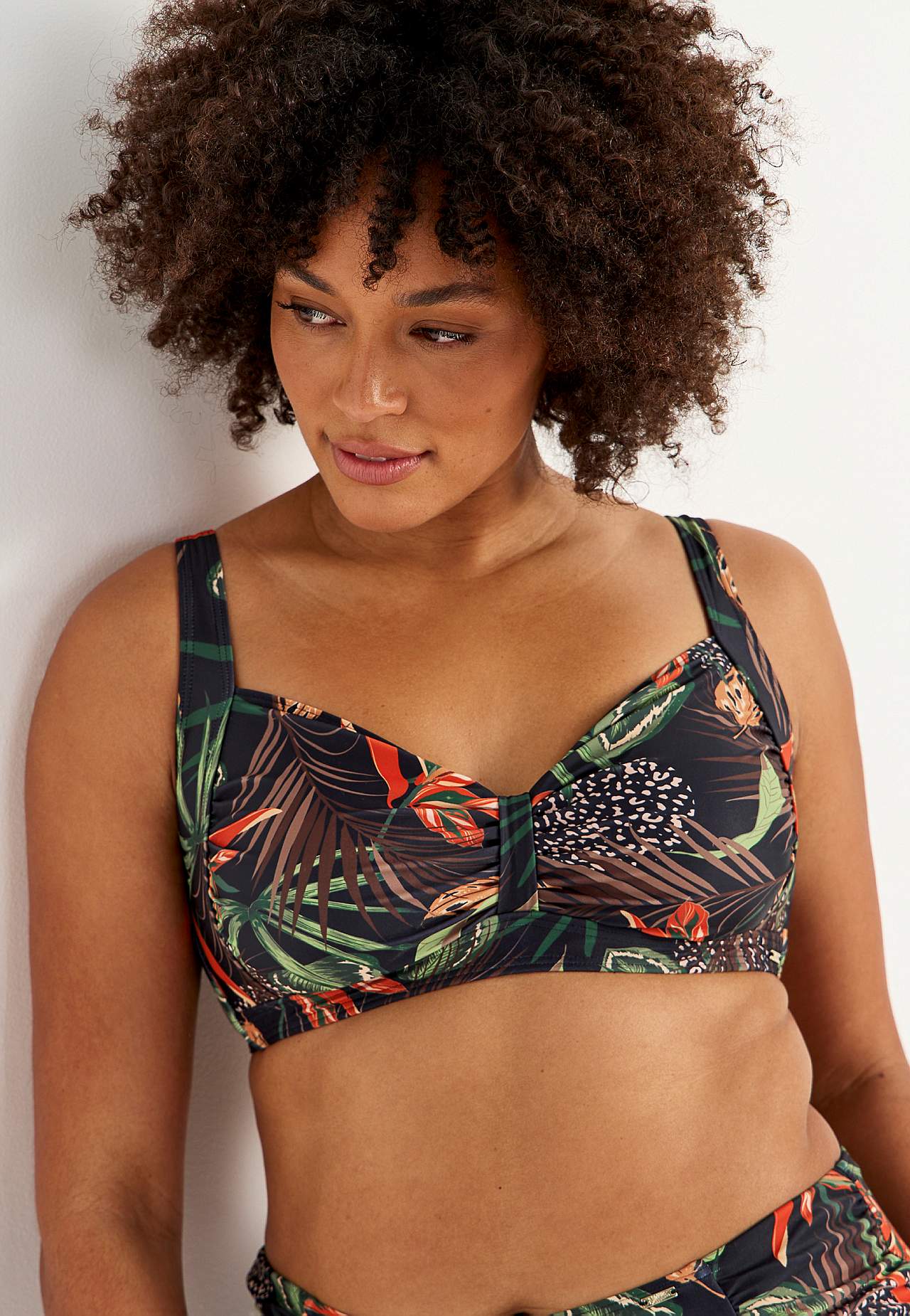 Mønstret bikini BH