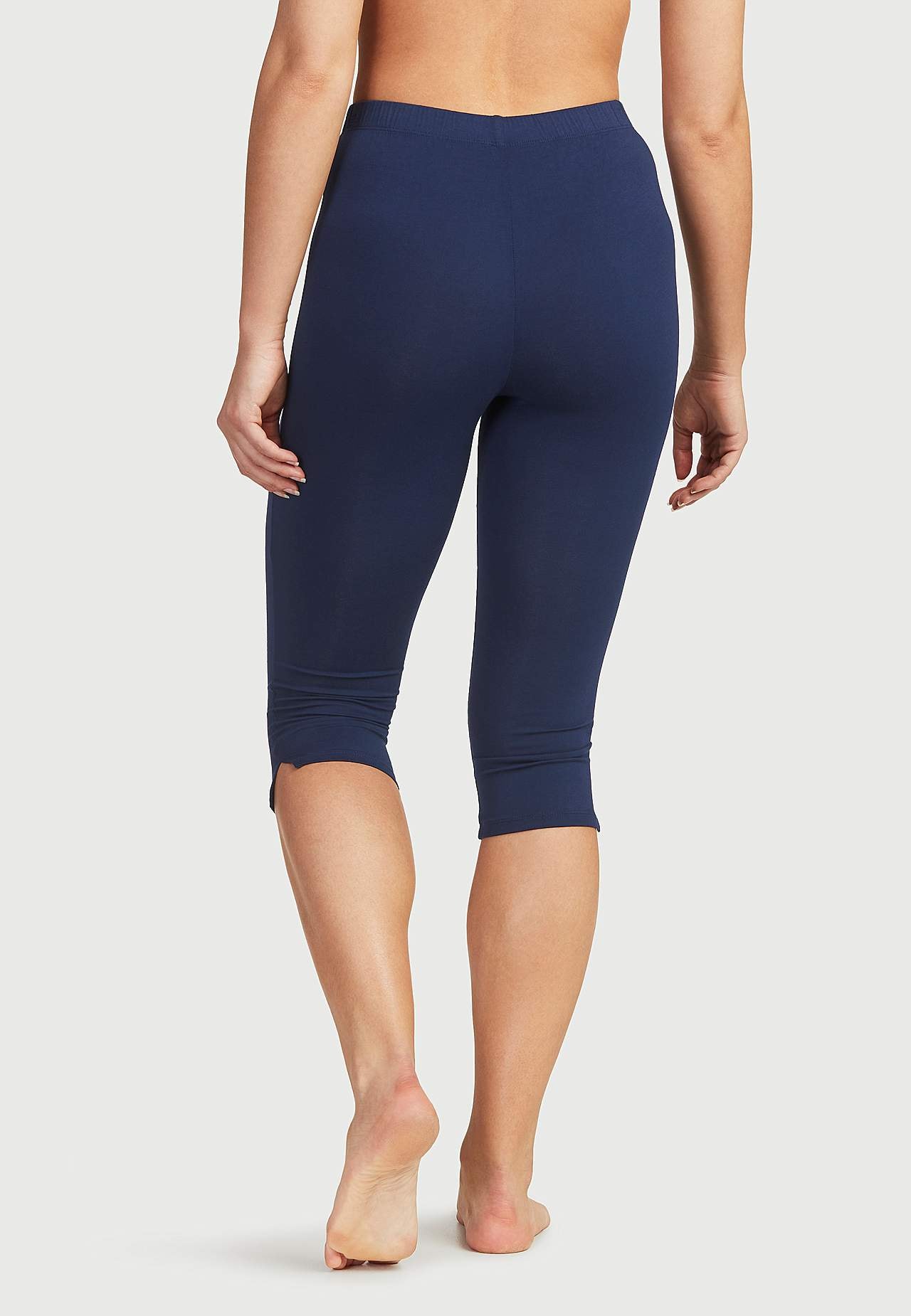 Caprileggings med sidesplitter