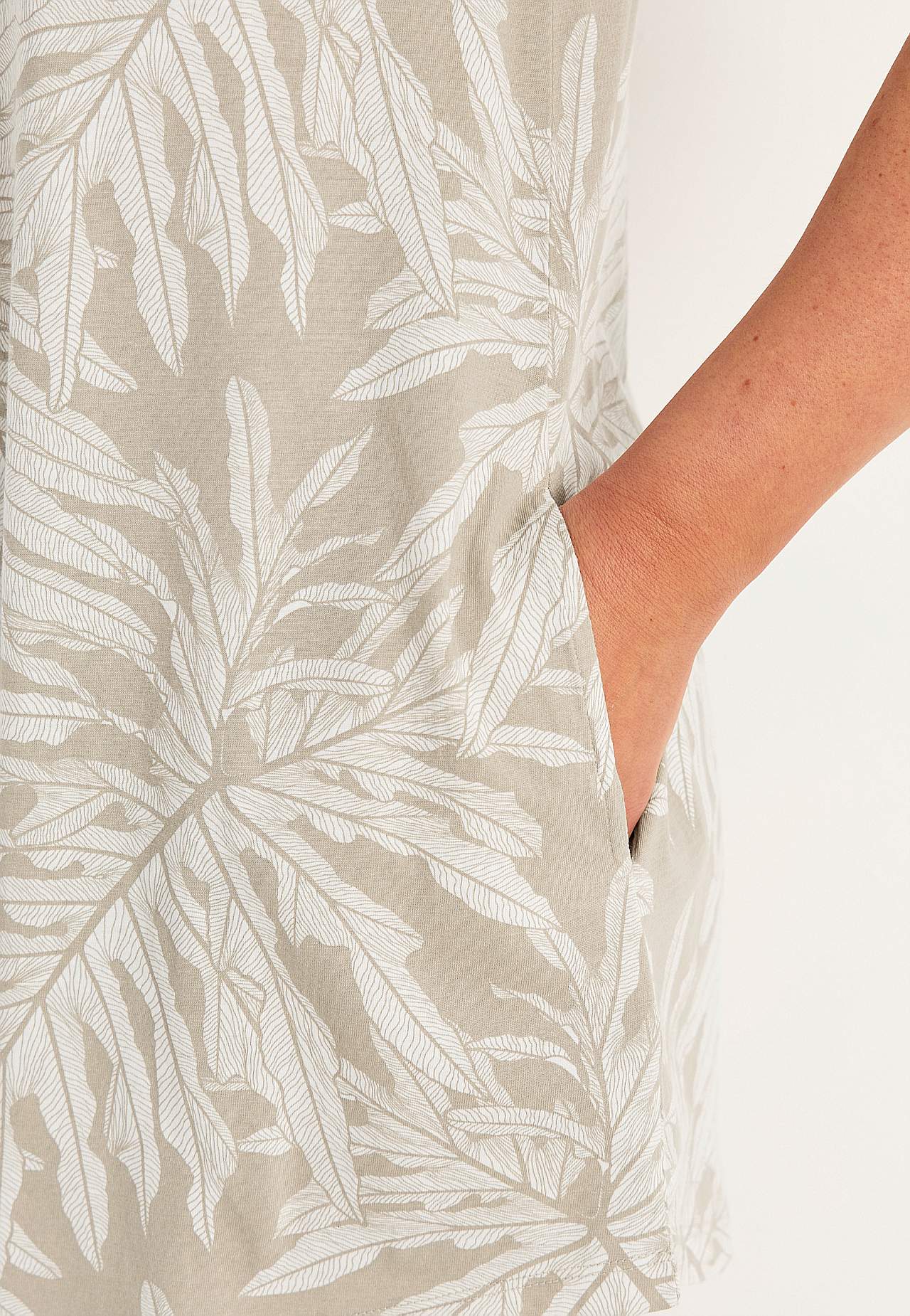 Tunikatopp i organisk bomull med lommer