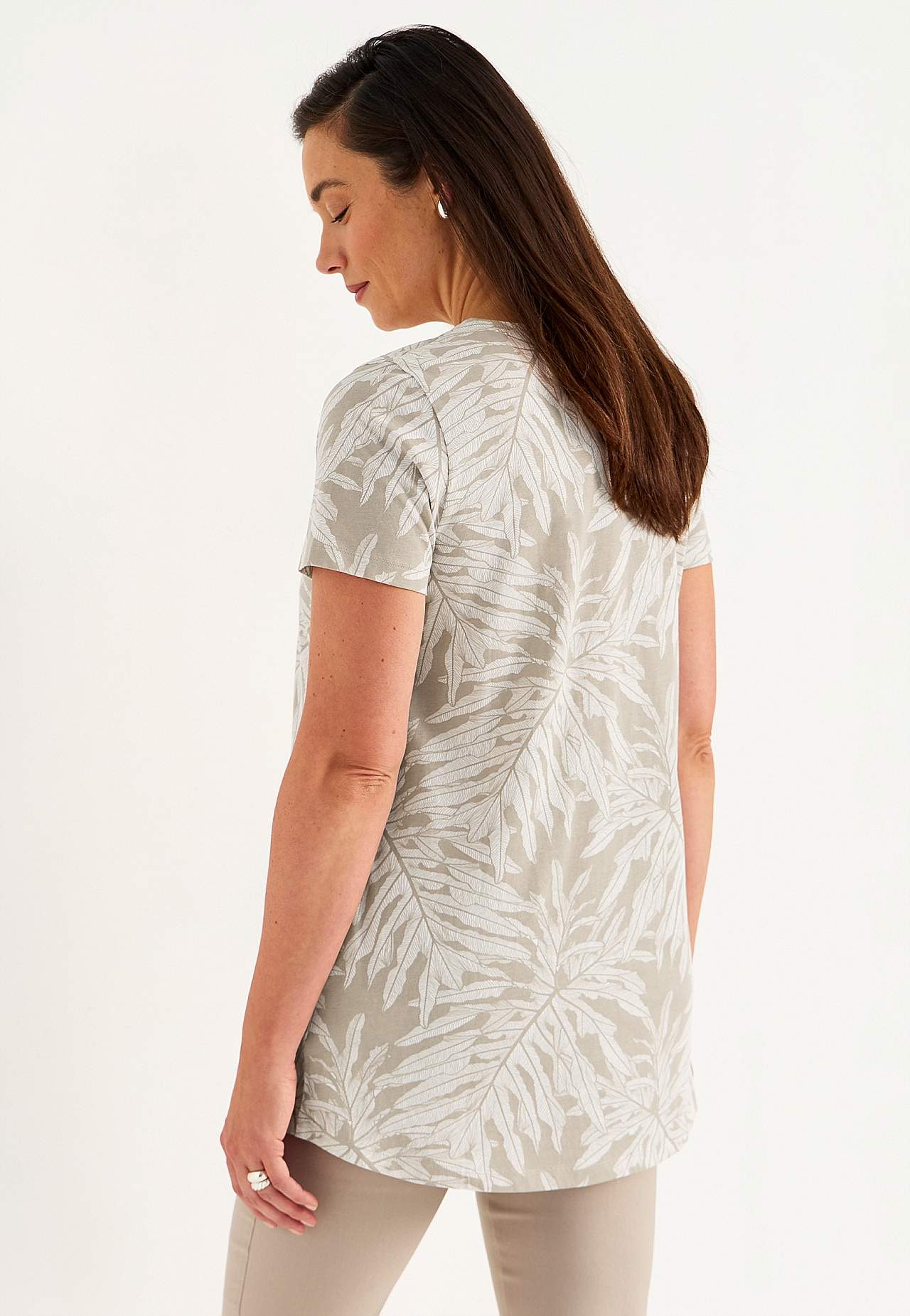 Tunikatopp i organisk bomull med lommer