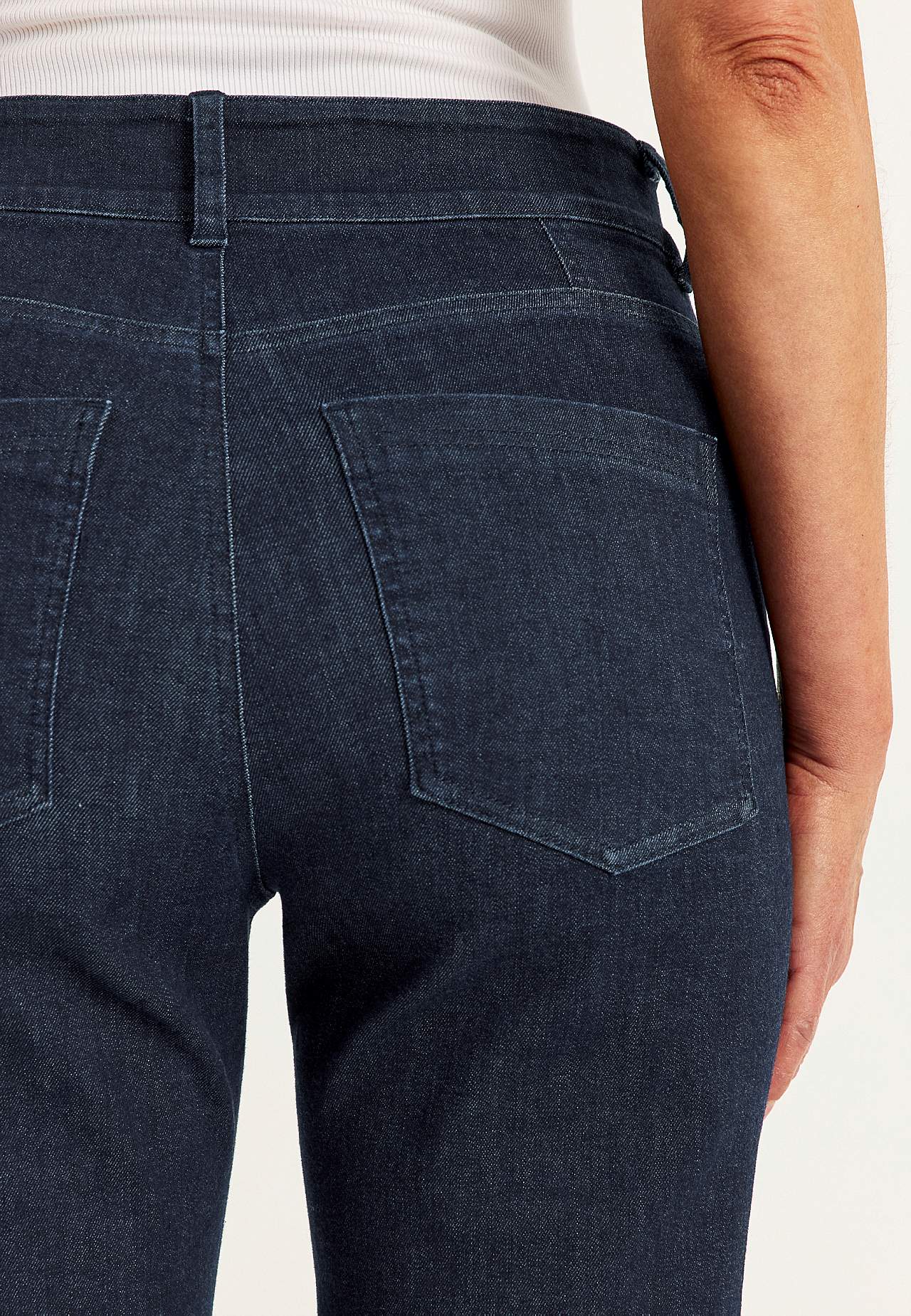 Rette jeans i superstretch denim - to lengder