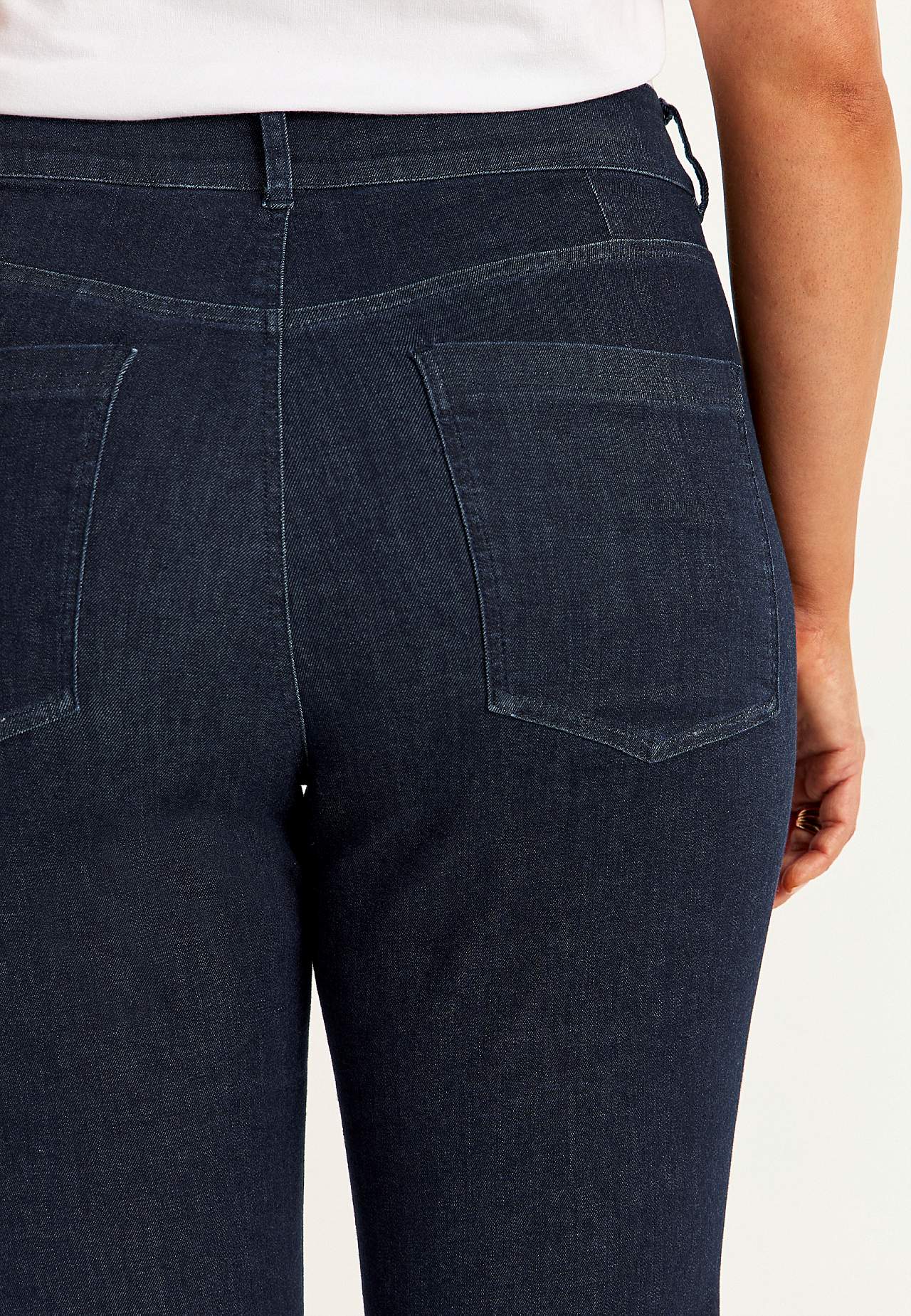 Rette jeans i superstretch denim - to lengder