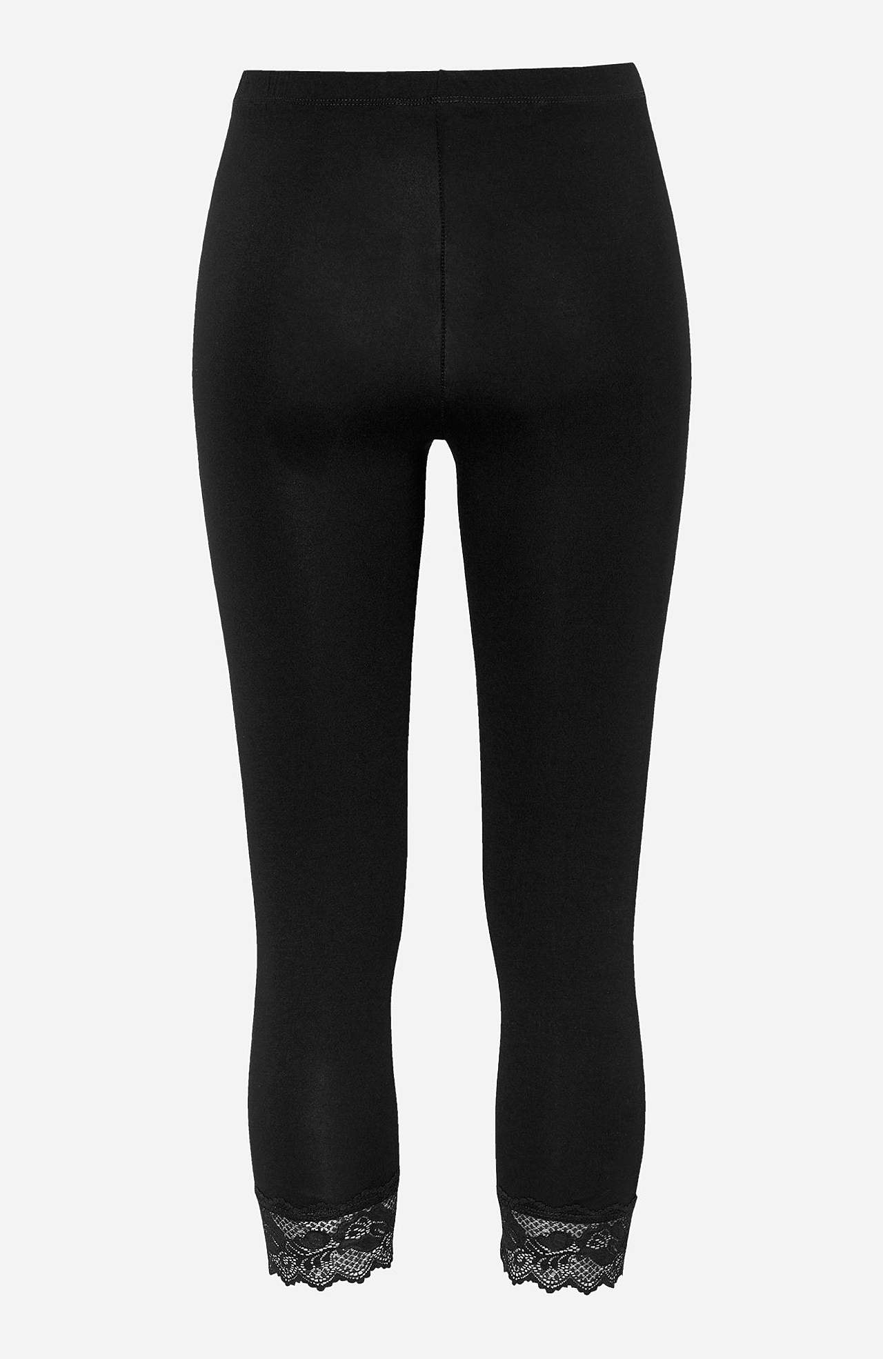 Caprileggings med blonder susanne
