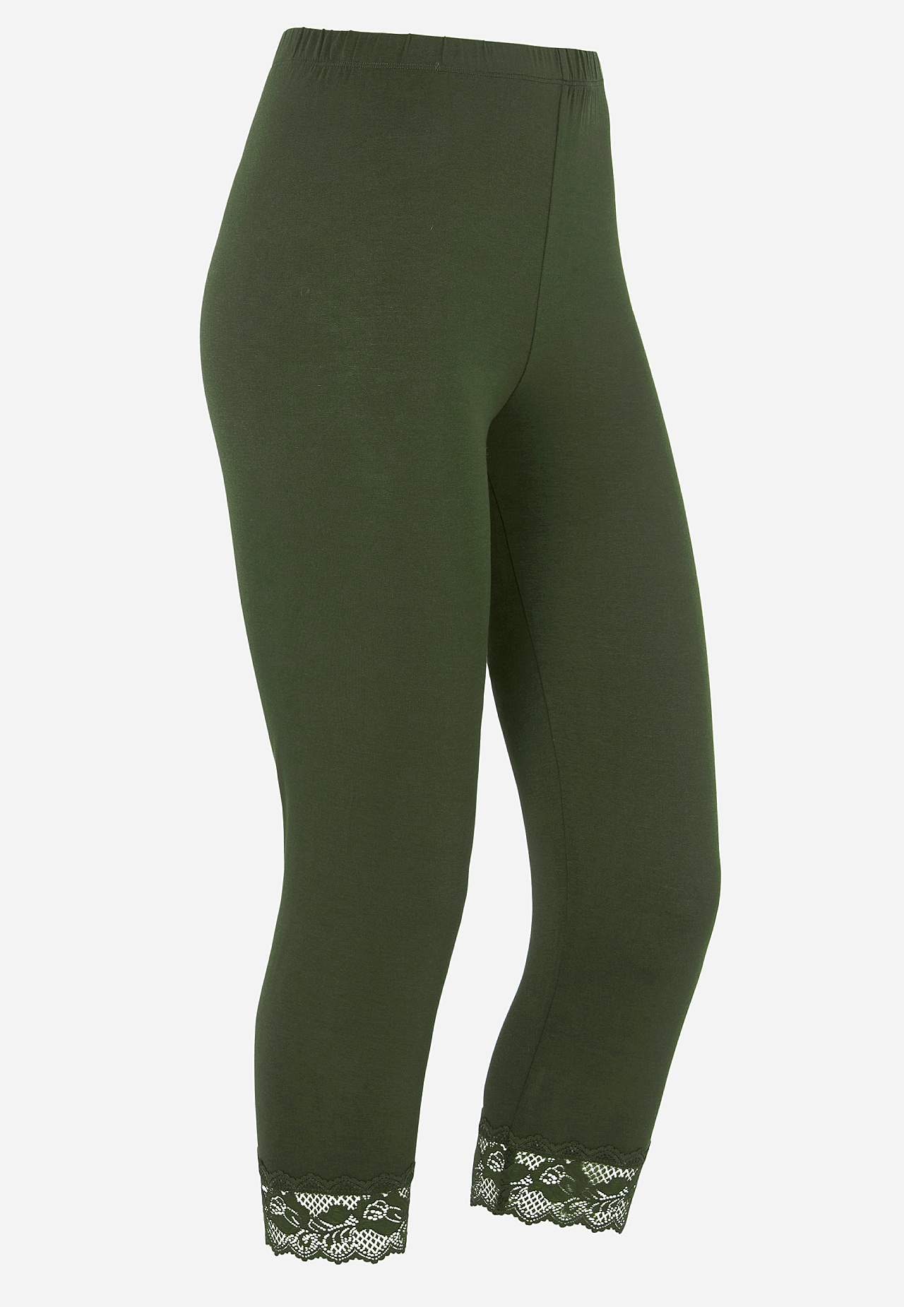 Caprileggings med blonder susanne