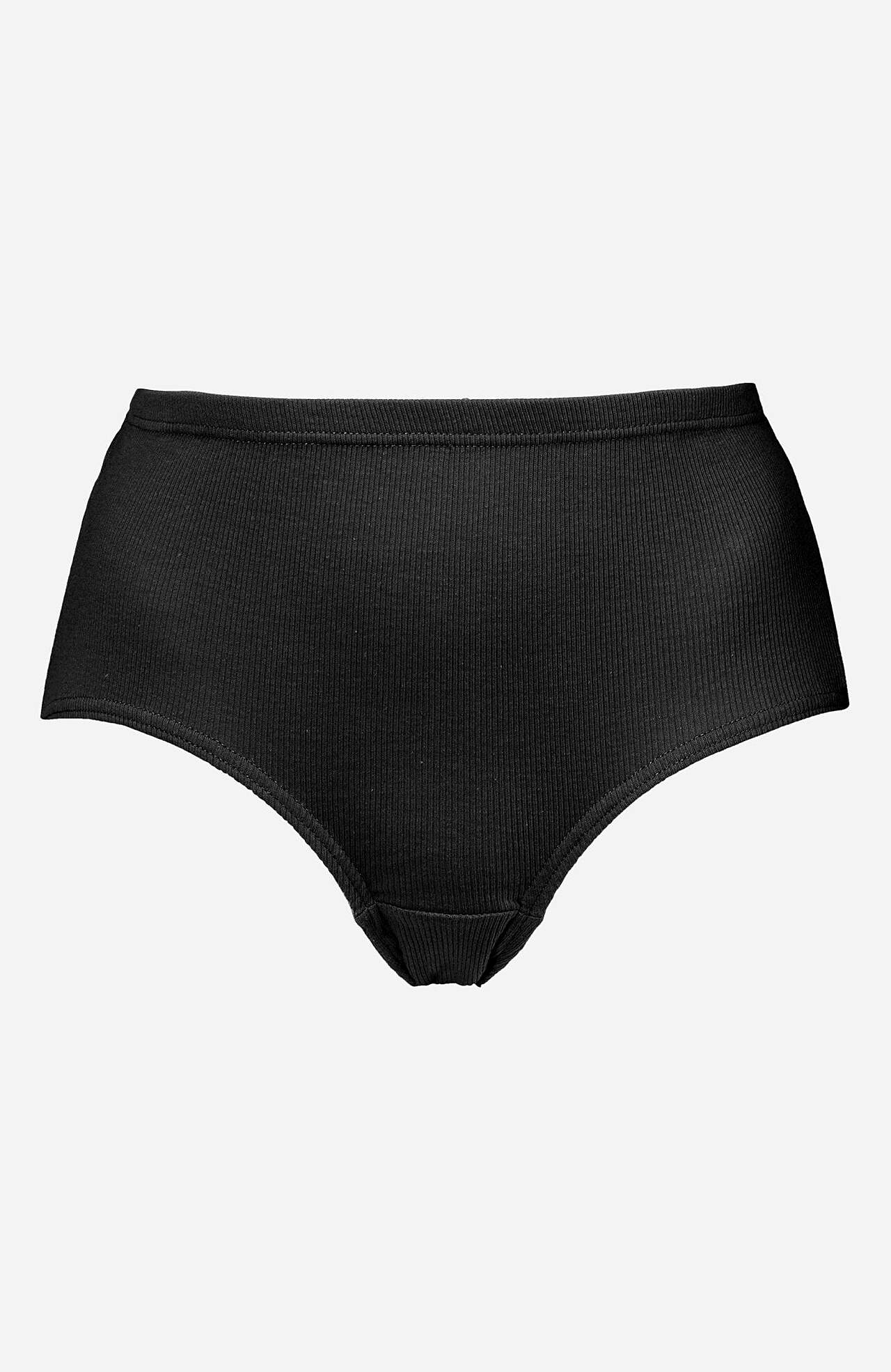 Ribbet dametruser i bomull Lisa 6-pack