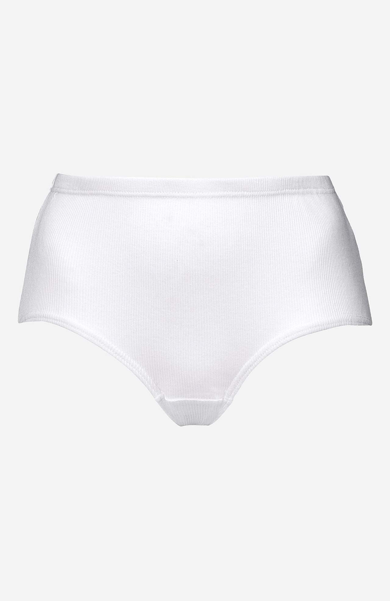 Ribbet dametruser i bomull Lisa 6-pack