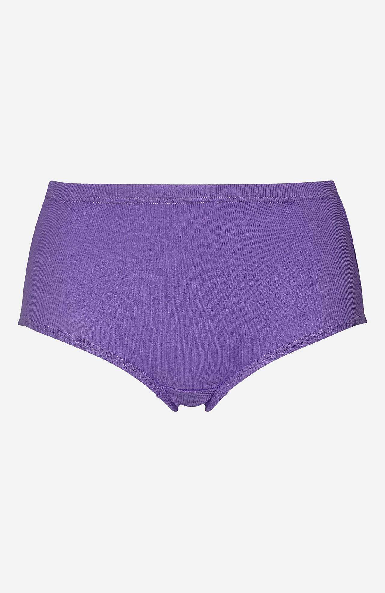 Ribbet dametruser i bomull Lisa 6-pack