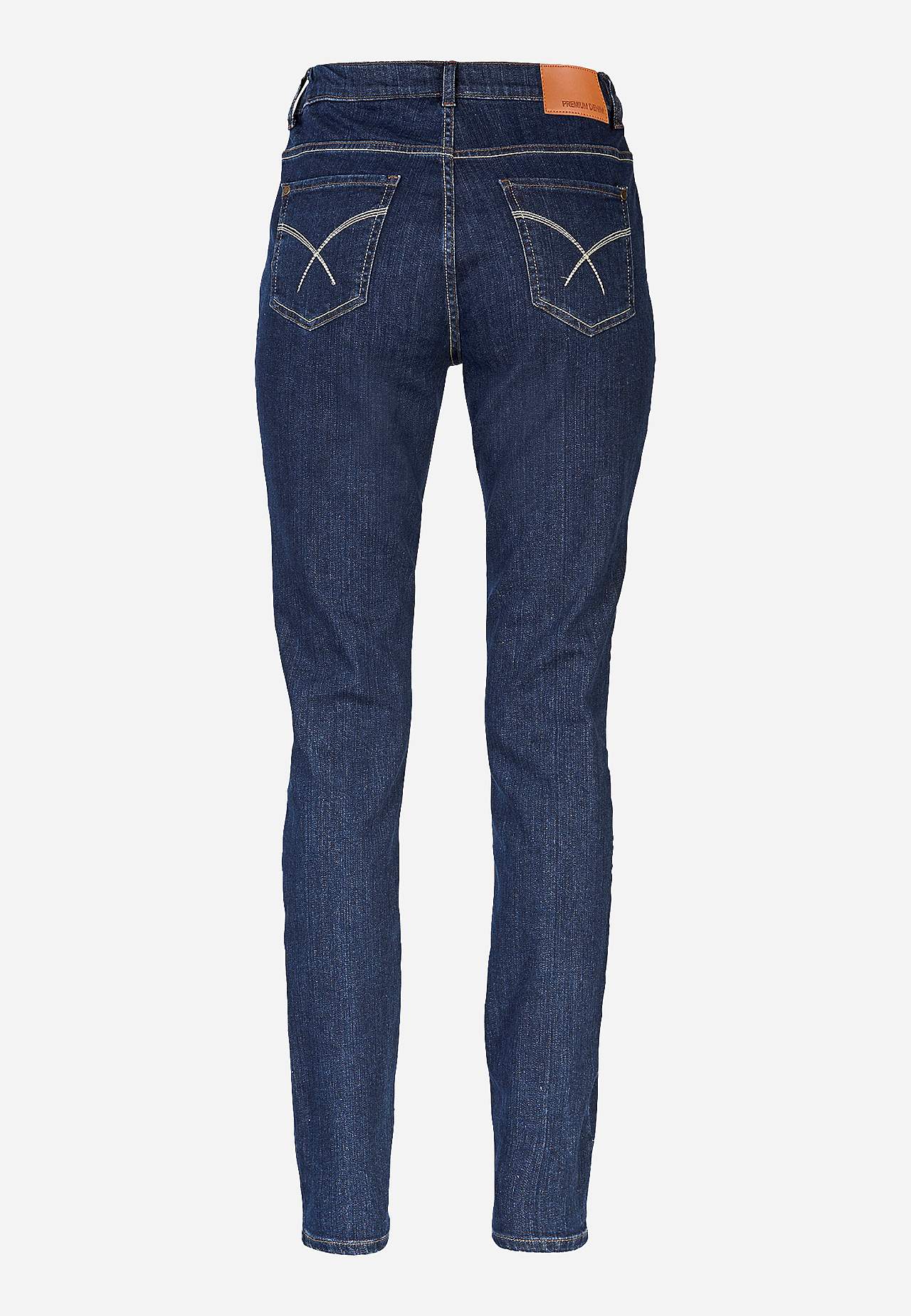Jeans med strikk i sidene
