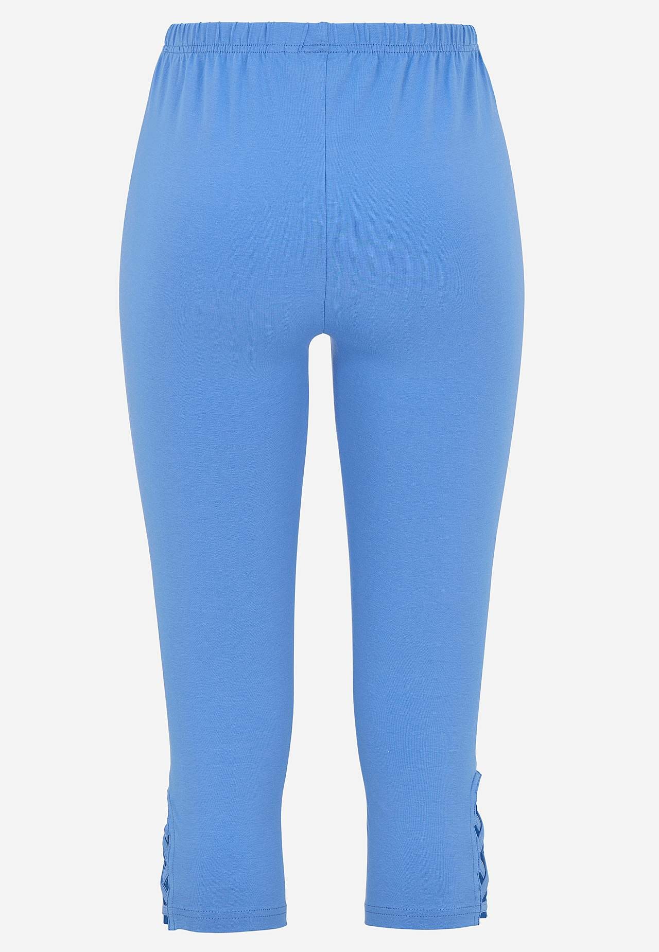 Caprileggings med fine detaljer 2-pack