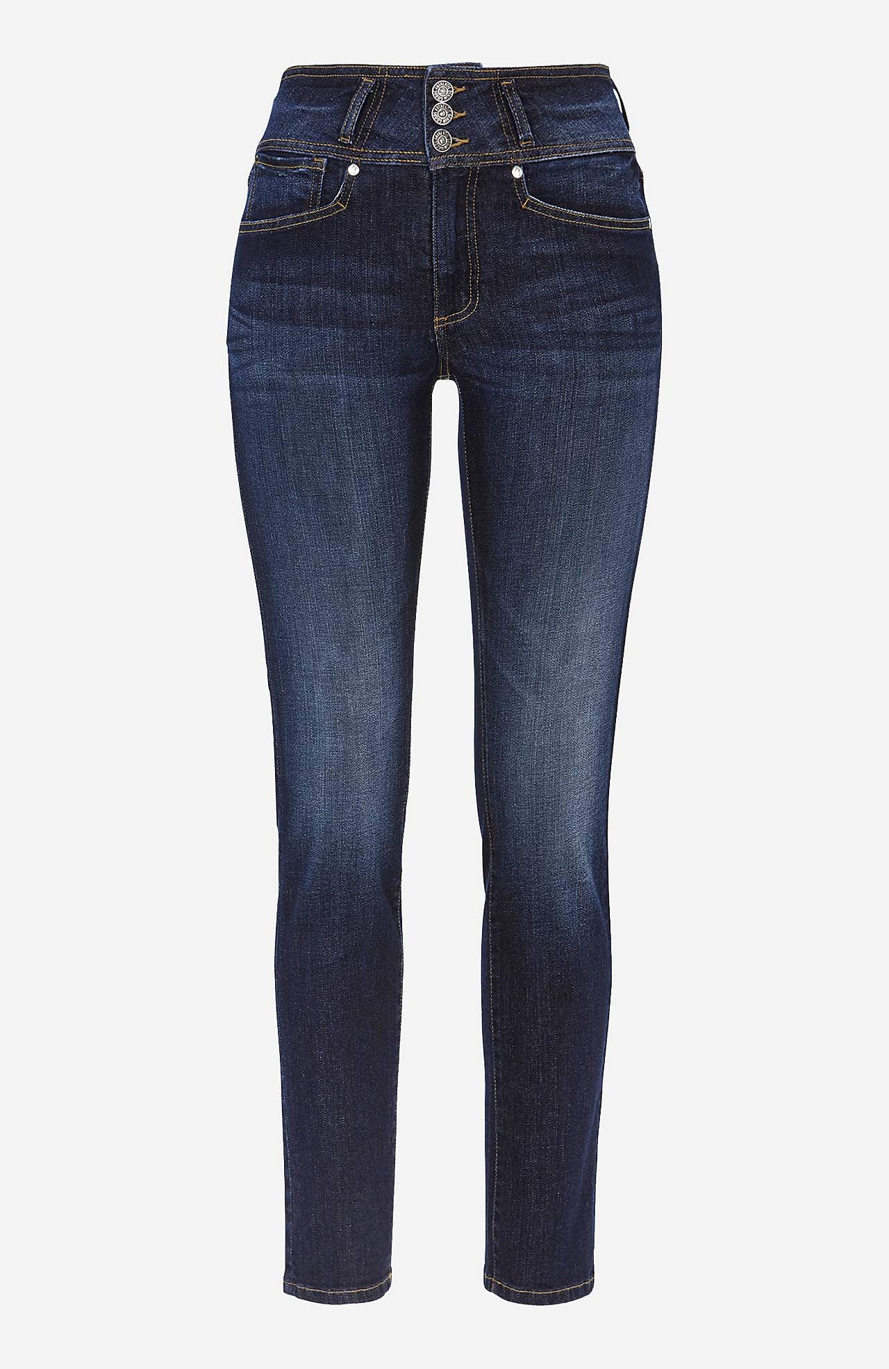Rette jeans med høy midje