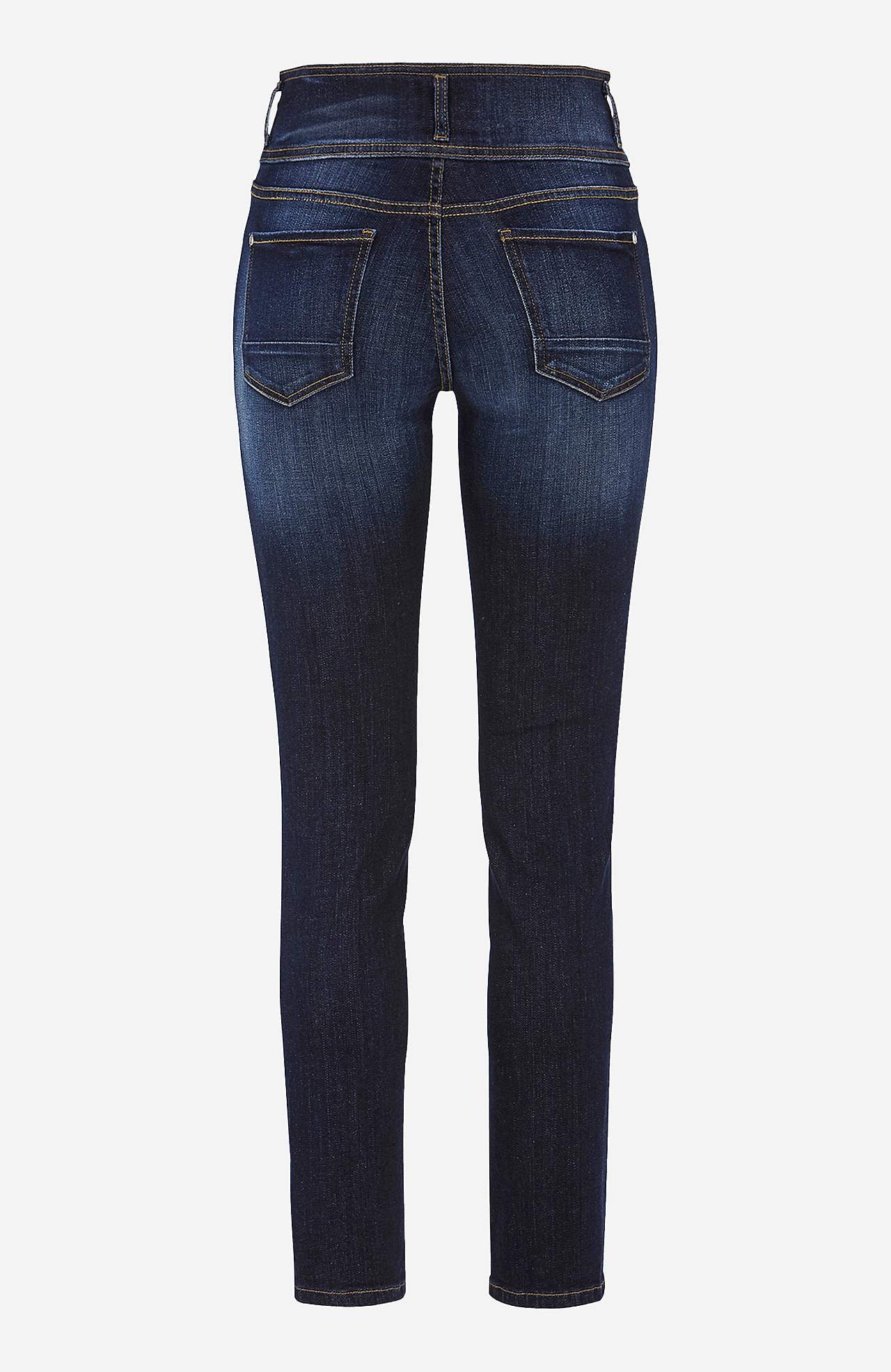 Rette jeans med høy midje