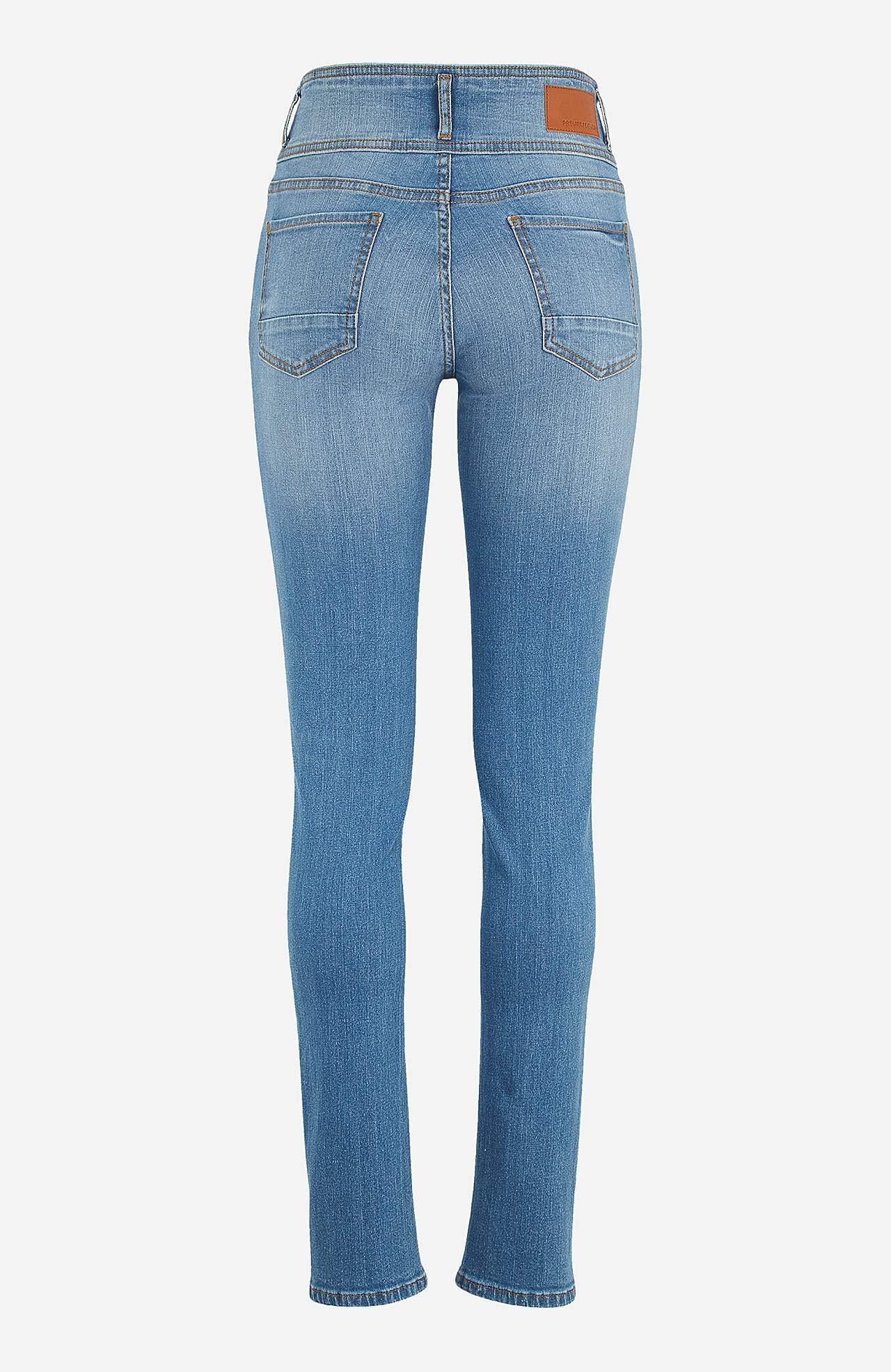 Rette jeans med høy midje