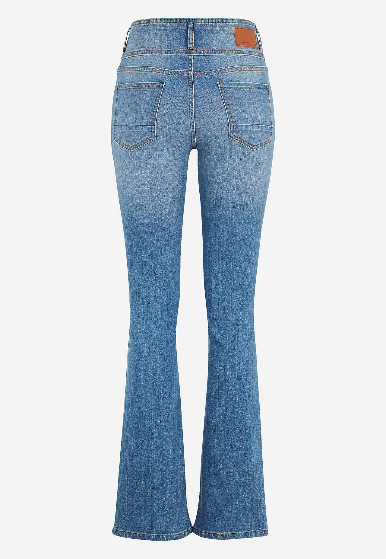 Boot cut jeans med høy midje