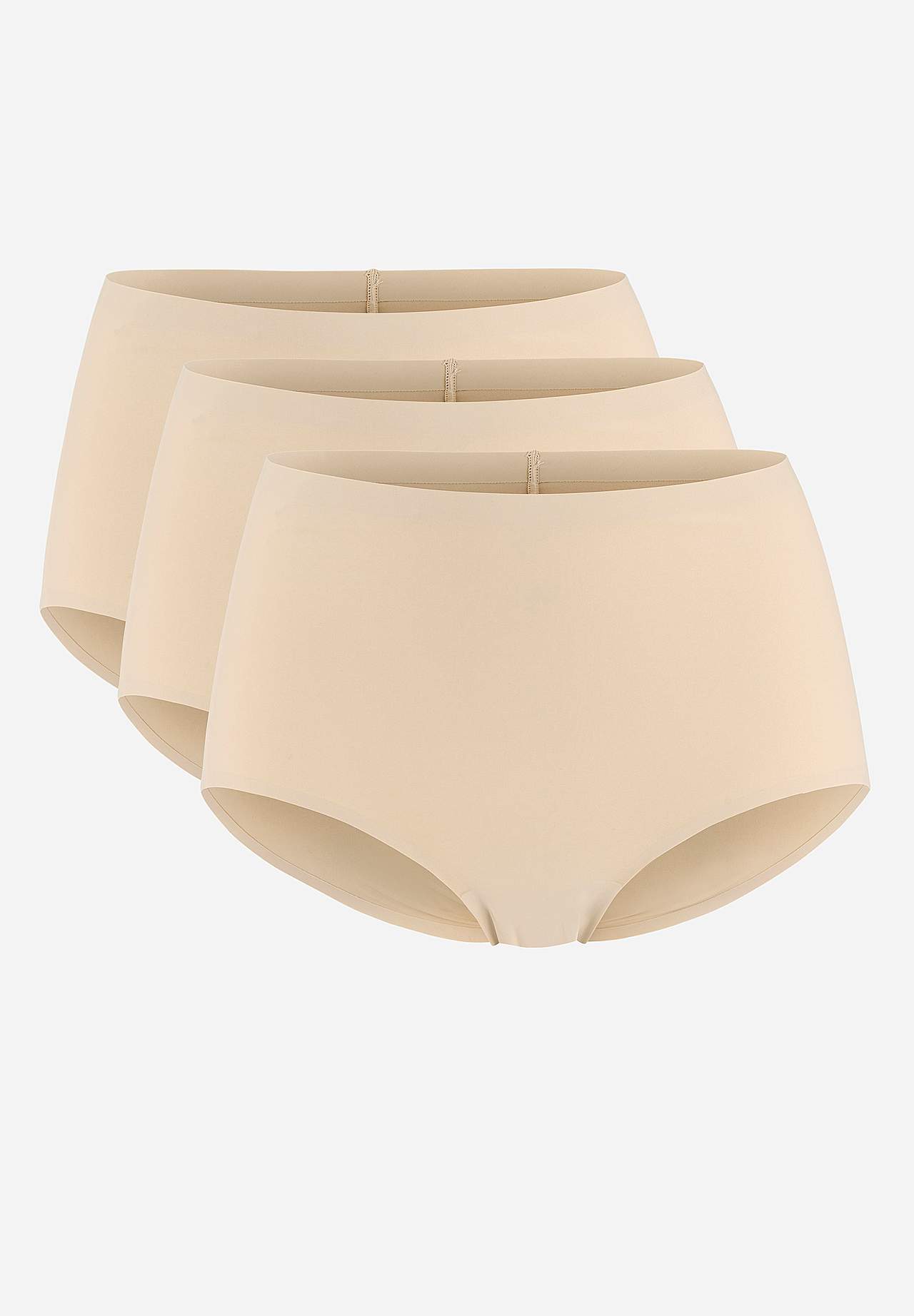 Komfortabel dametruser med høy midje 3-pack