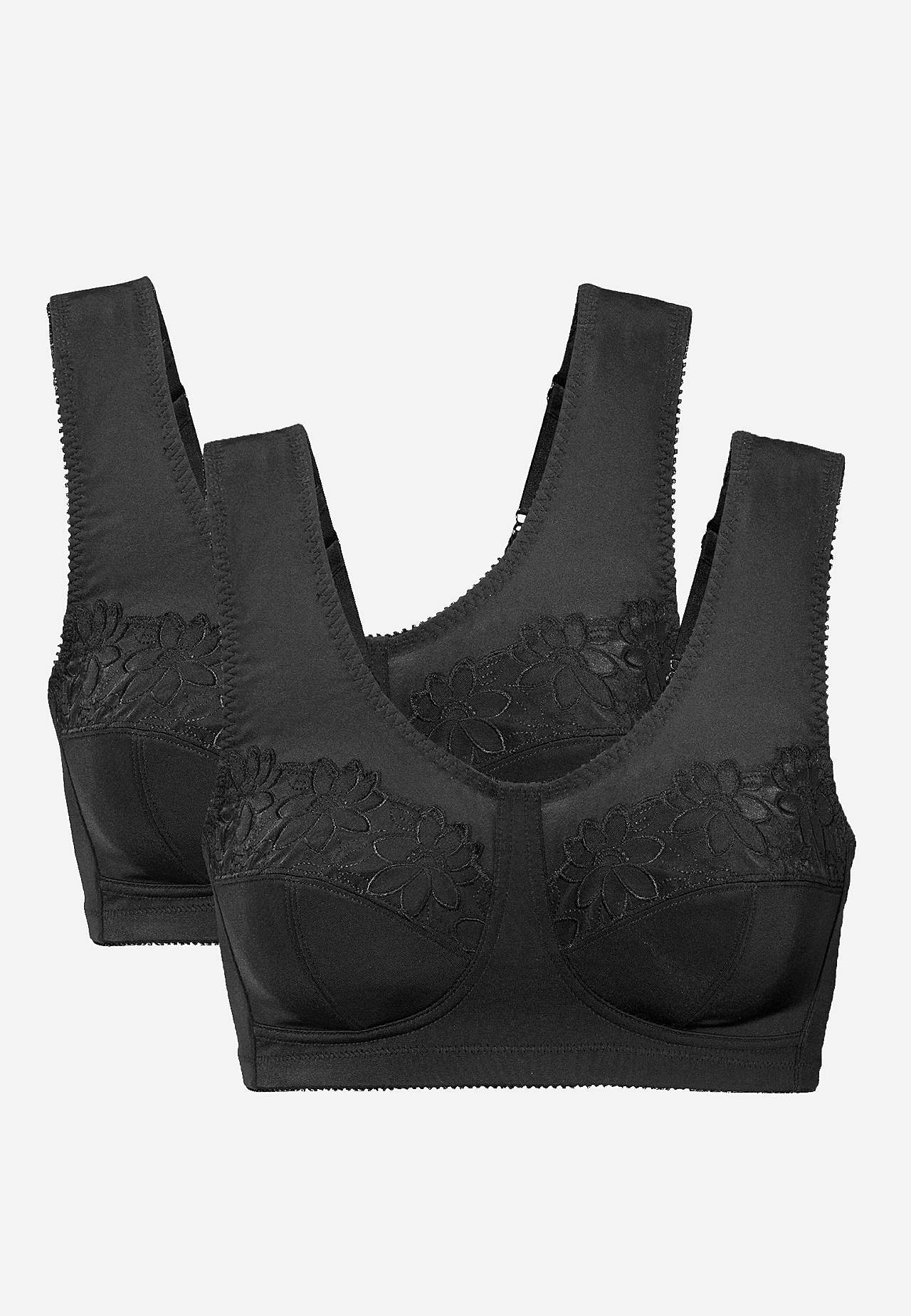 Soft-BH med broderi Lily 2-pack