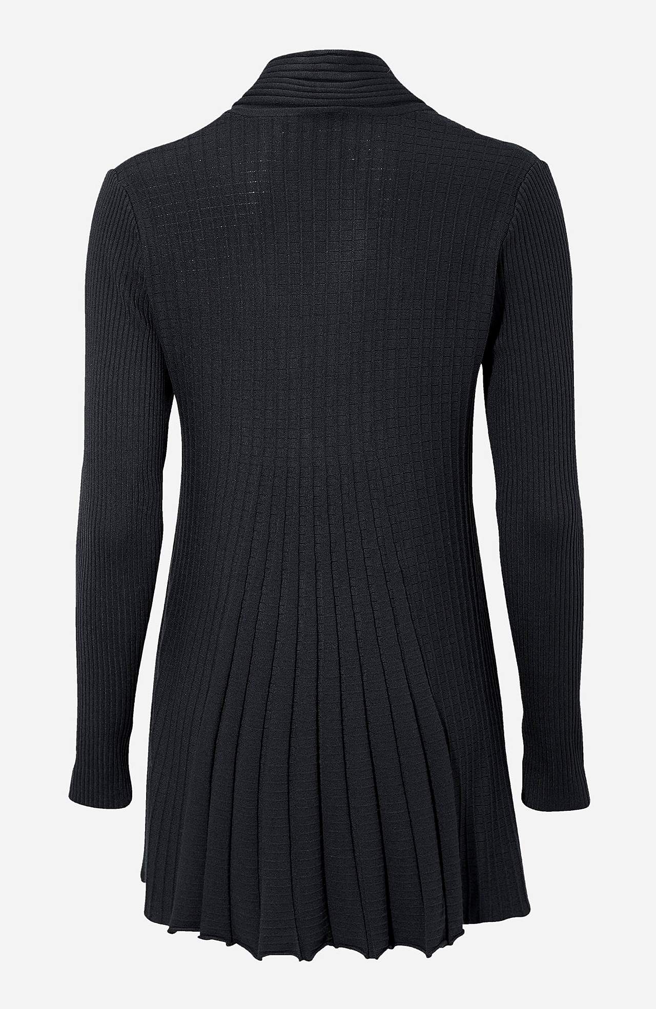 Lang, ribbet cardigan Claudisse