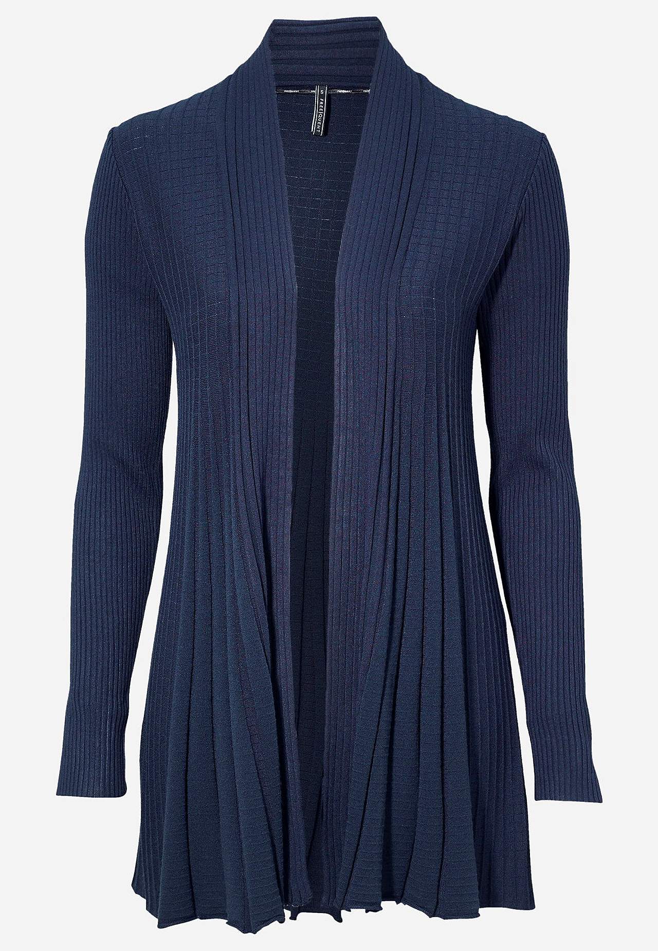 Lang, ribbet cardigan
