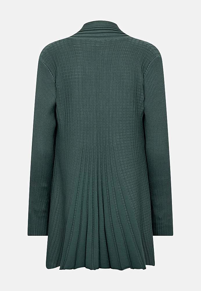 Lang, ribbet cardigan