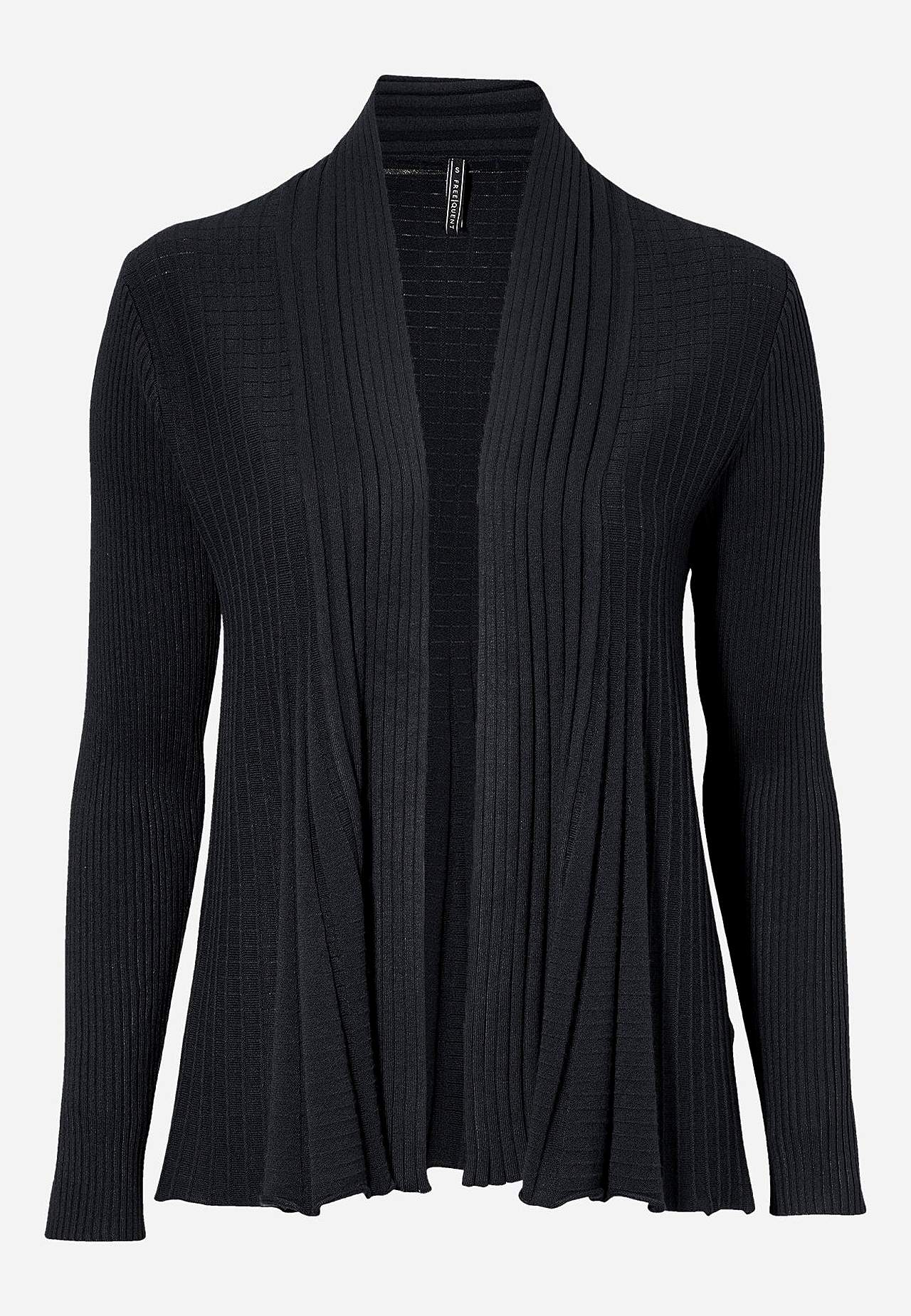 Ribbet, åpen cardigan