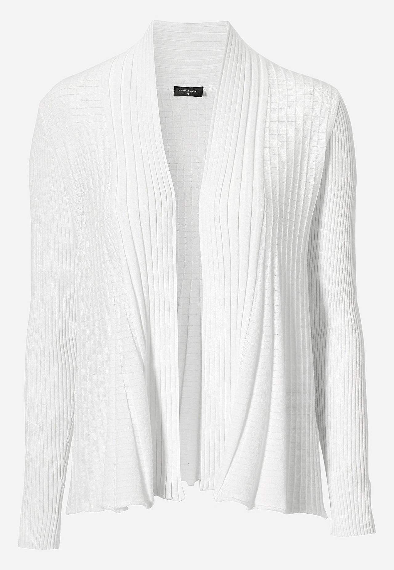 Ribbet, åpen cardigan