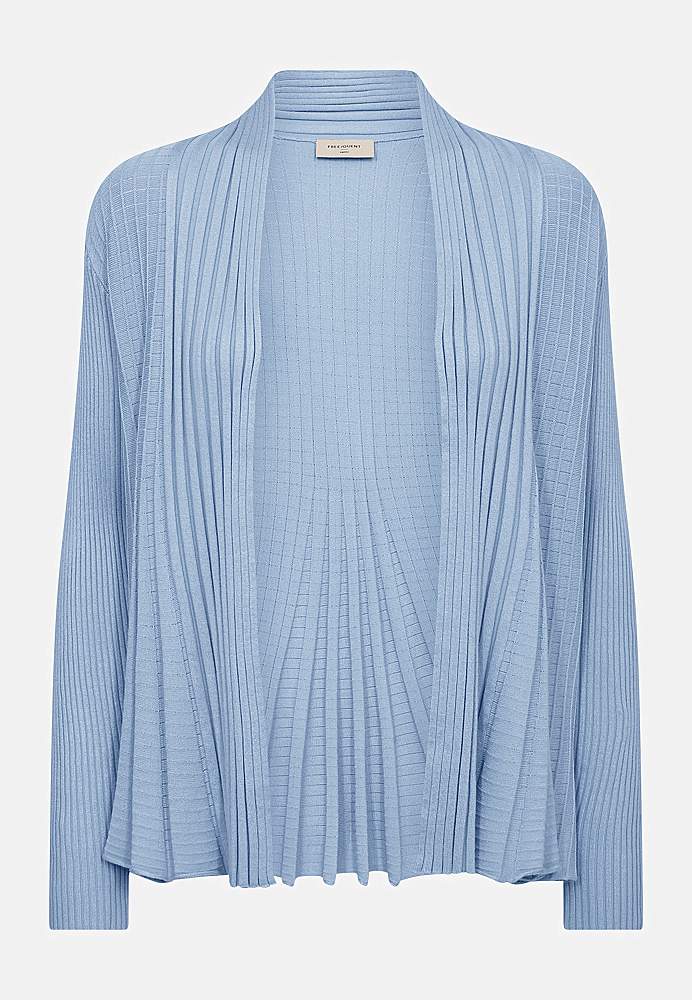 Ribbet, åpen cardigan