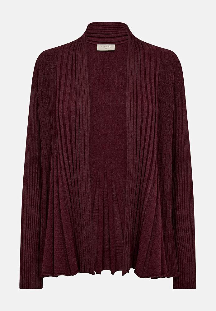 Ribbet, åpen cardigan