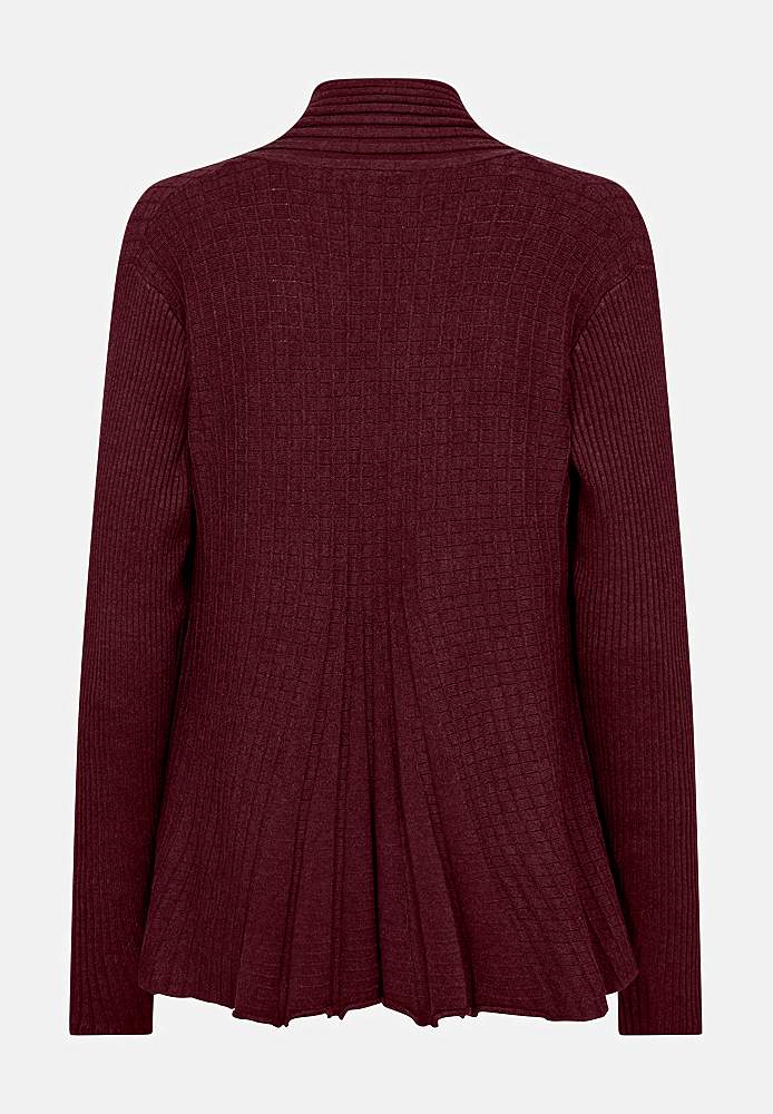 Ribbet, åpen cardigan