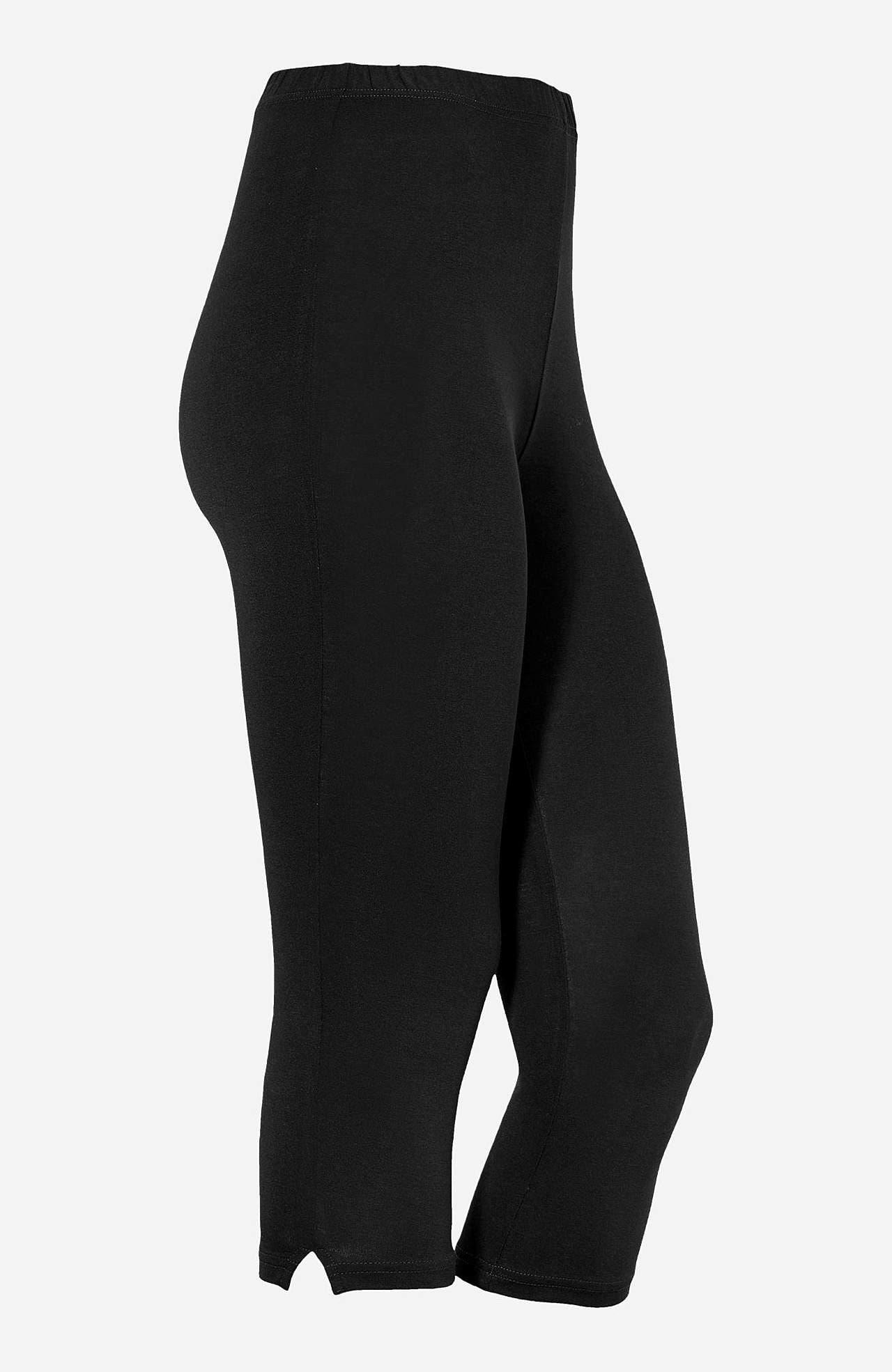 Caprileggings med sidesplitter