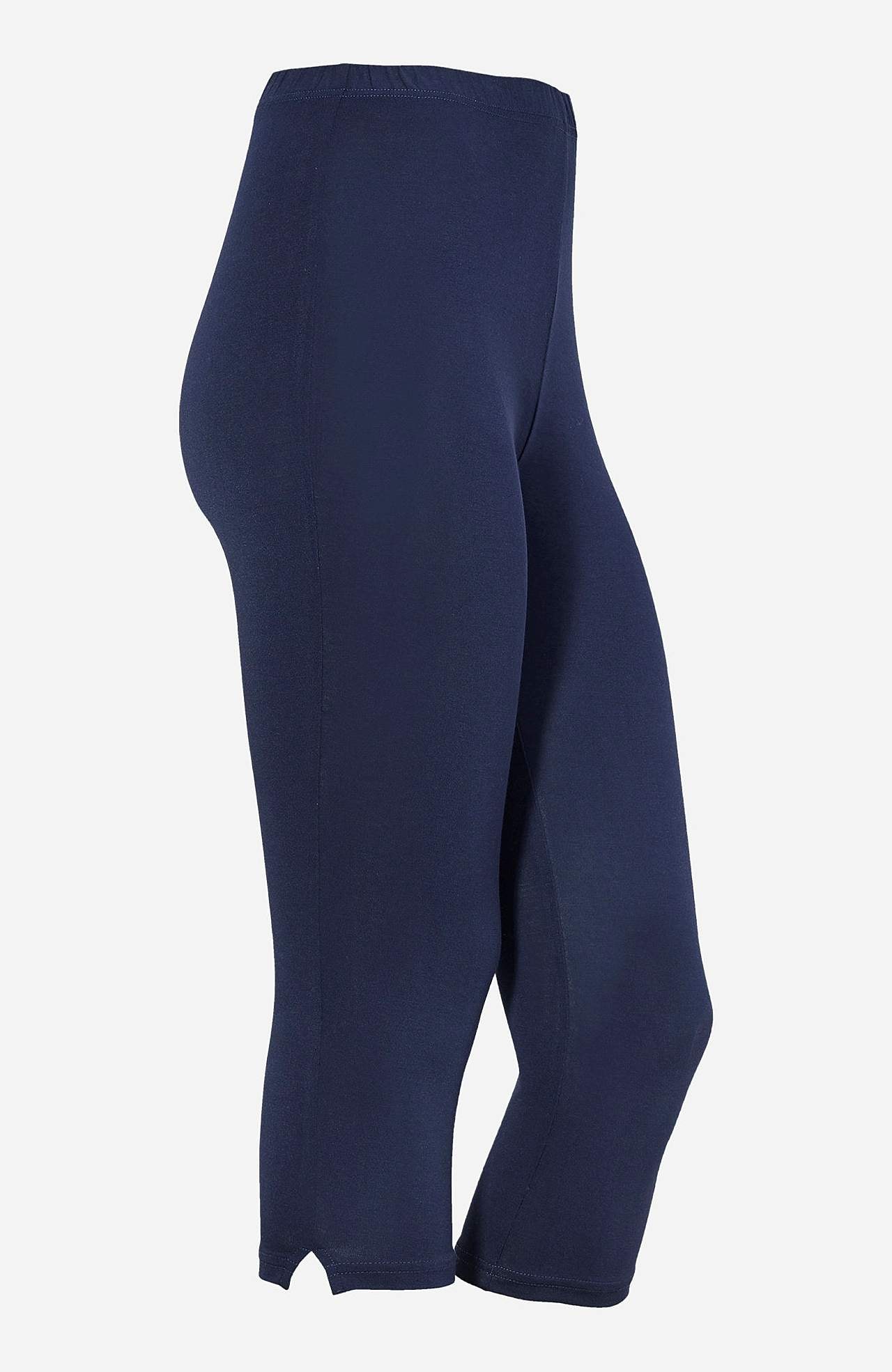 Caprileggings med sidesplitter