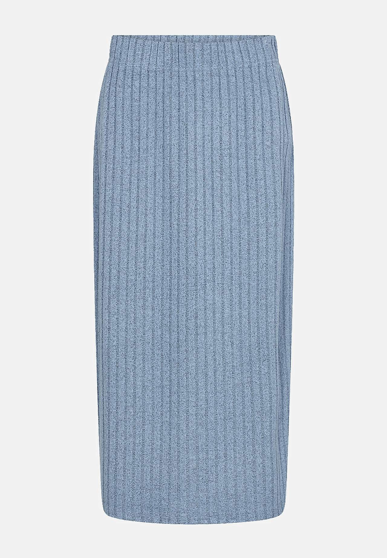 Ribbet jerseyskjørt