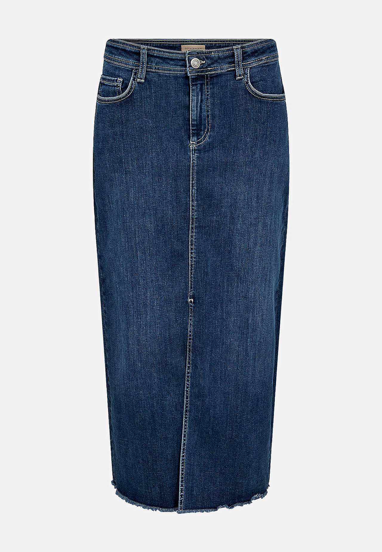 Langt denim skjørt Kimberly