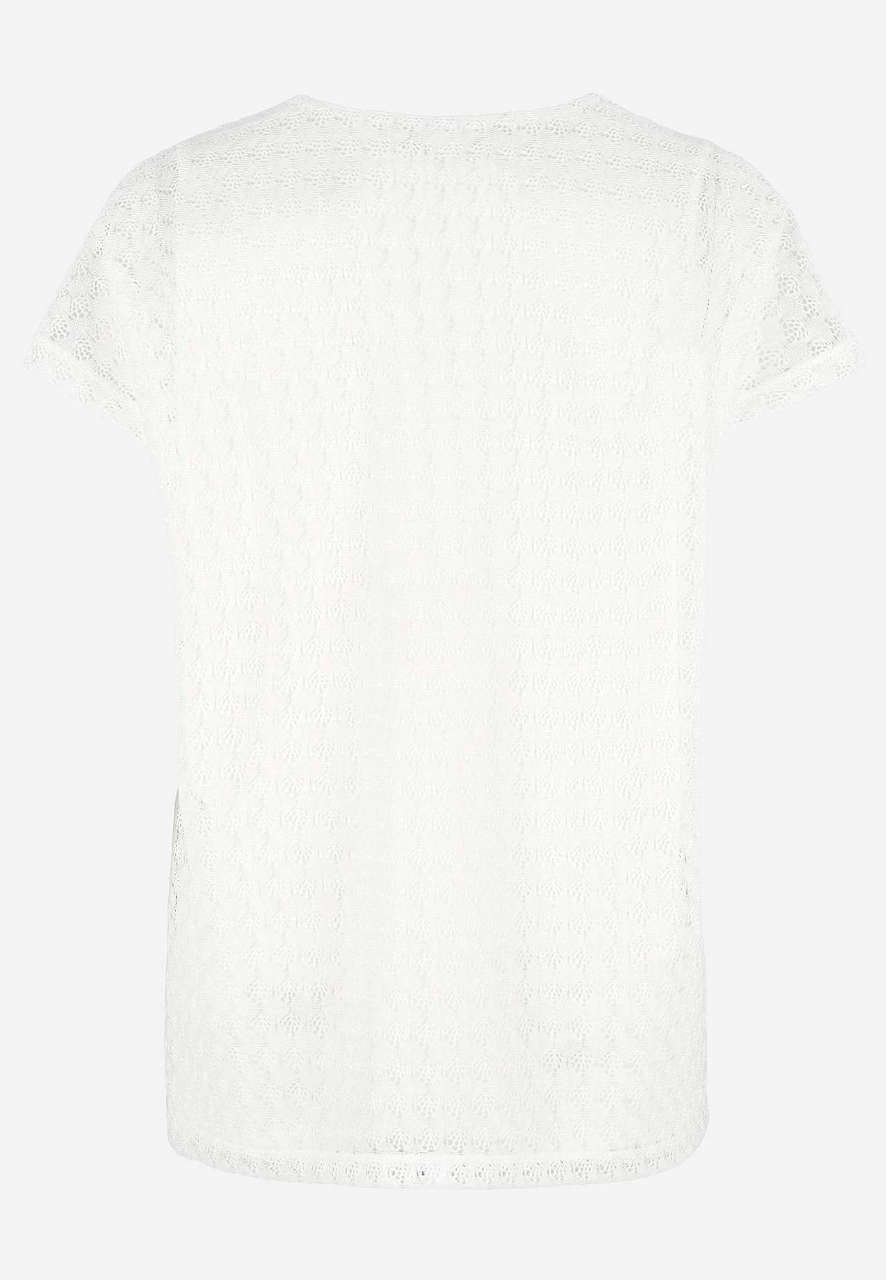 Jerseytopp med vakkert hullmønster