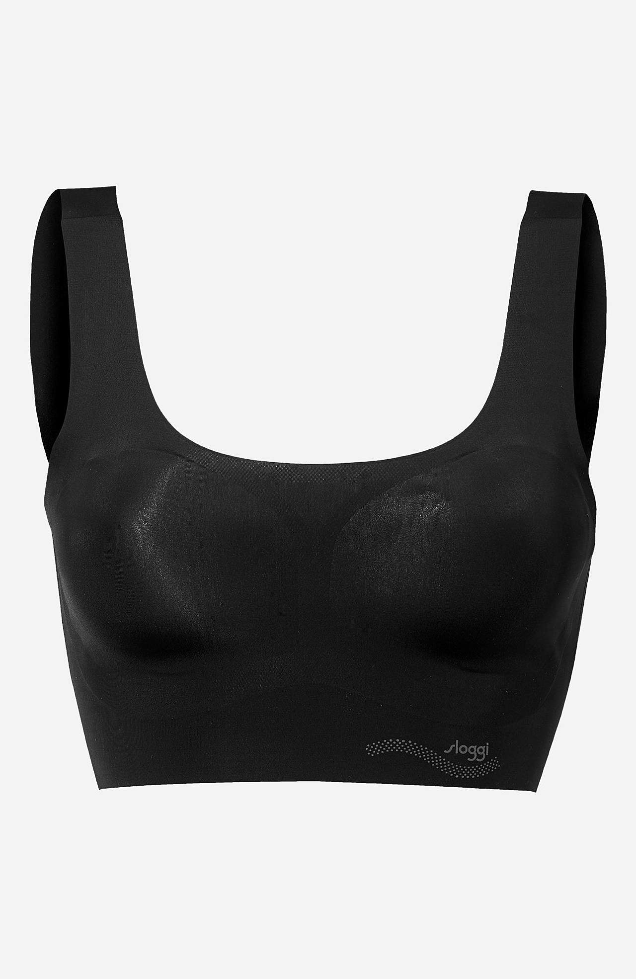 Sømløs BH-topp i glatt mikrofiber Zero feel