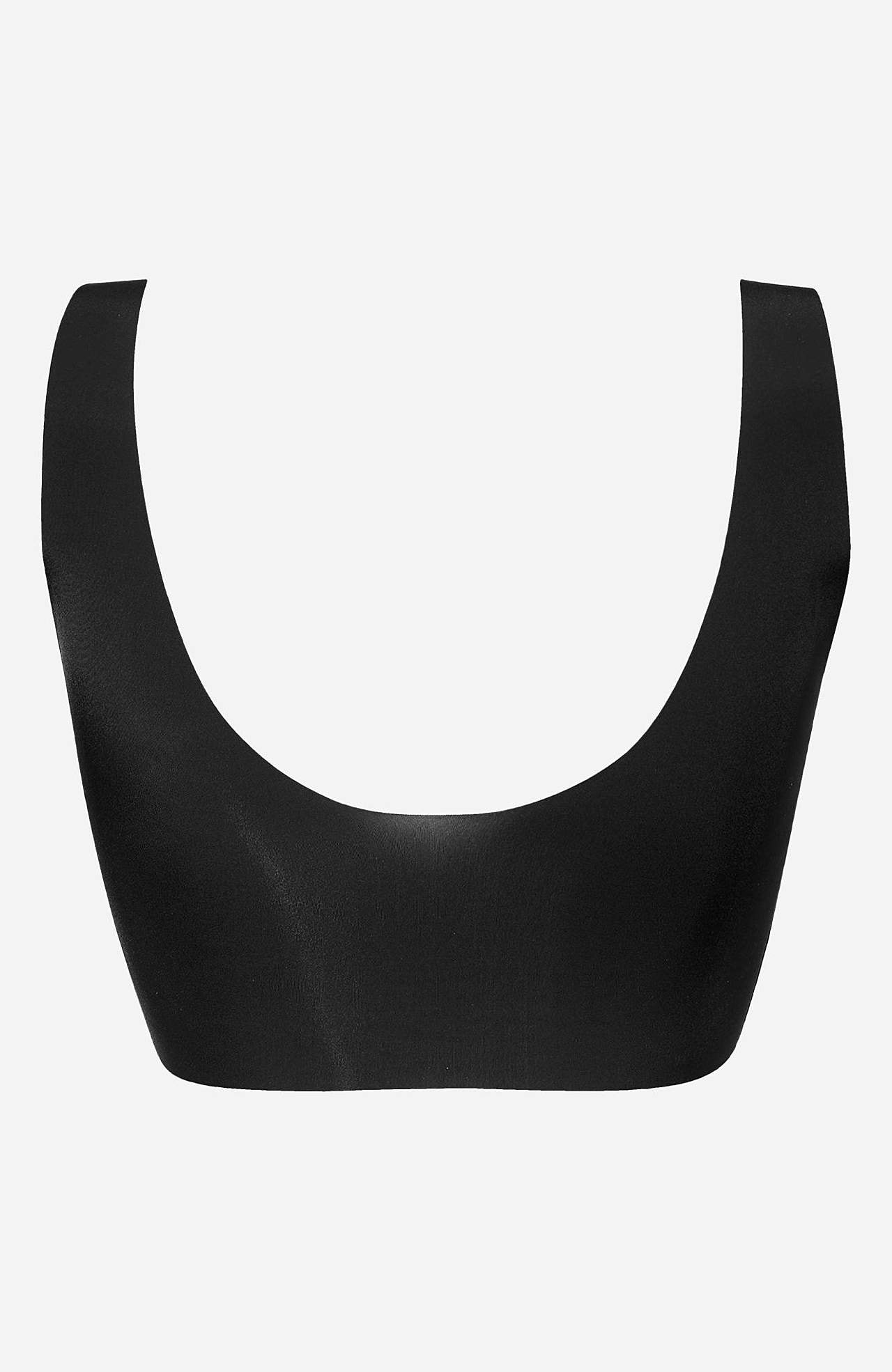 Sømløs BH-topp i glatt mikrofiber Zero feel