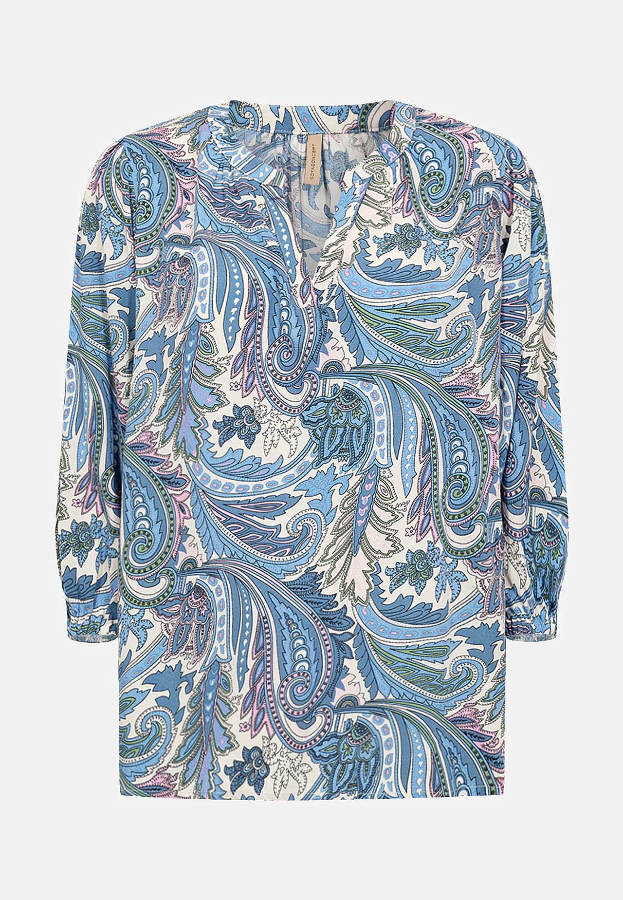 Bluse med et paisleymønster