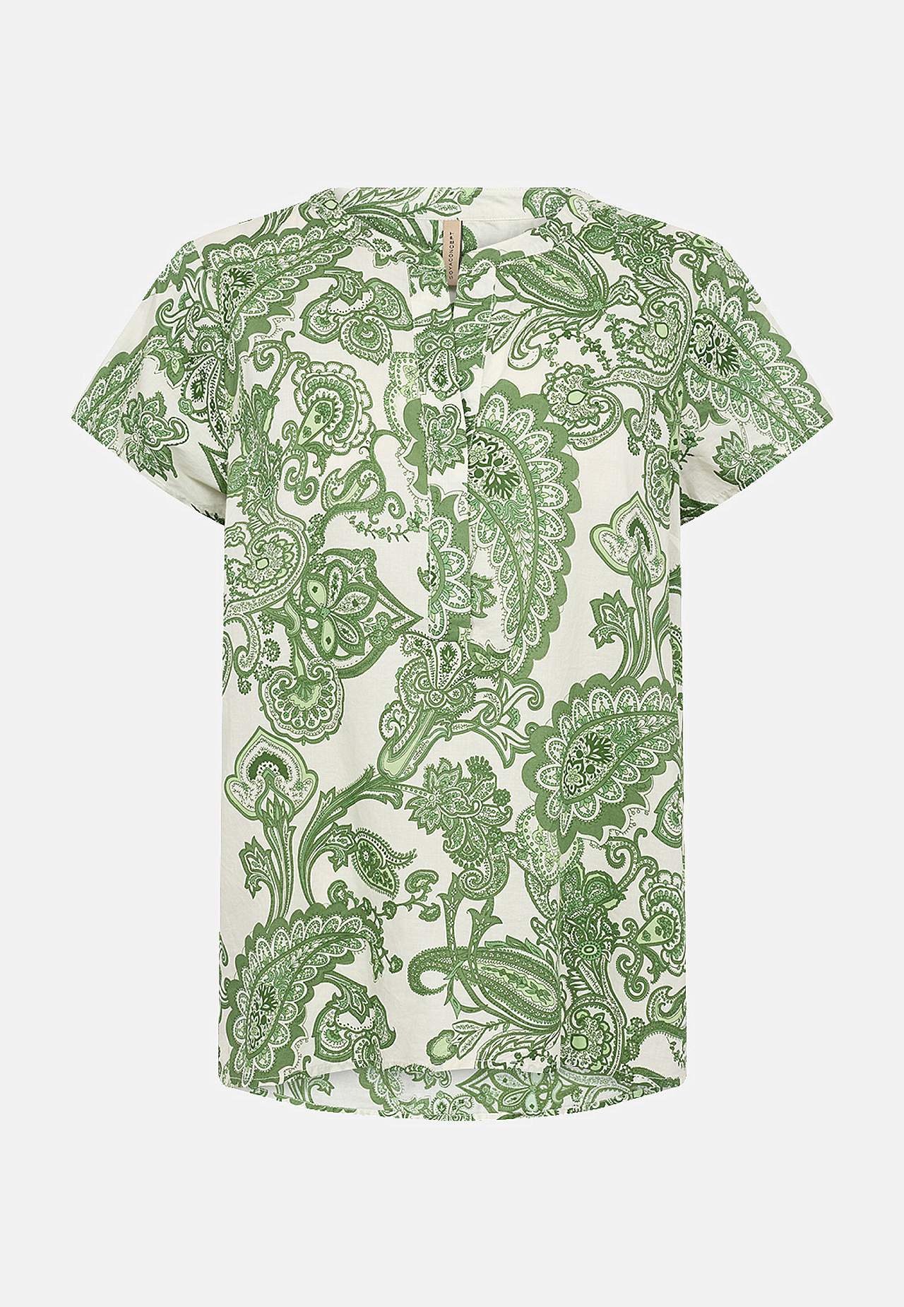 Kortermet bomullsbluse