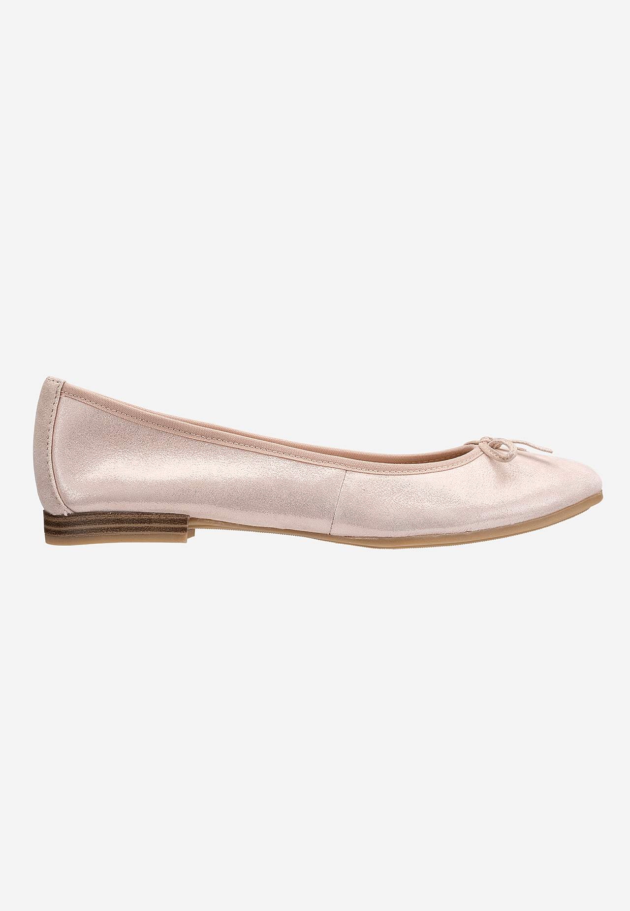 Klassisk ballerinasko i skinn