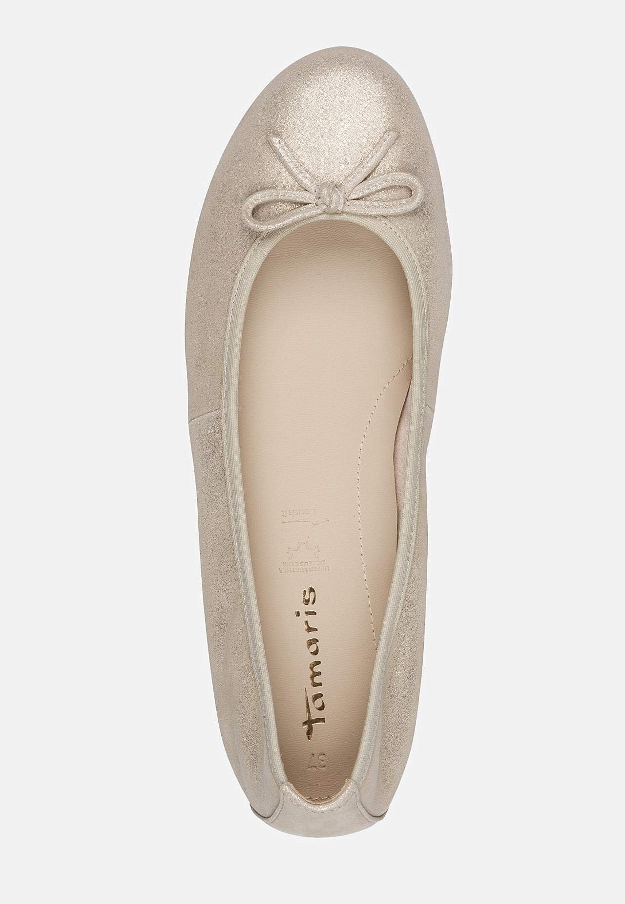 Klassisk ballerinasko i skinn