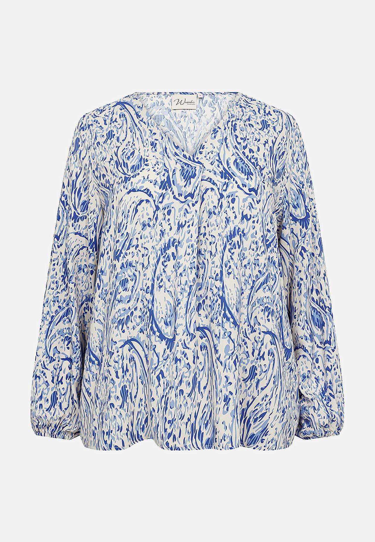 Viskosebluse med vakkert mønster Celine