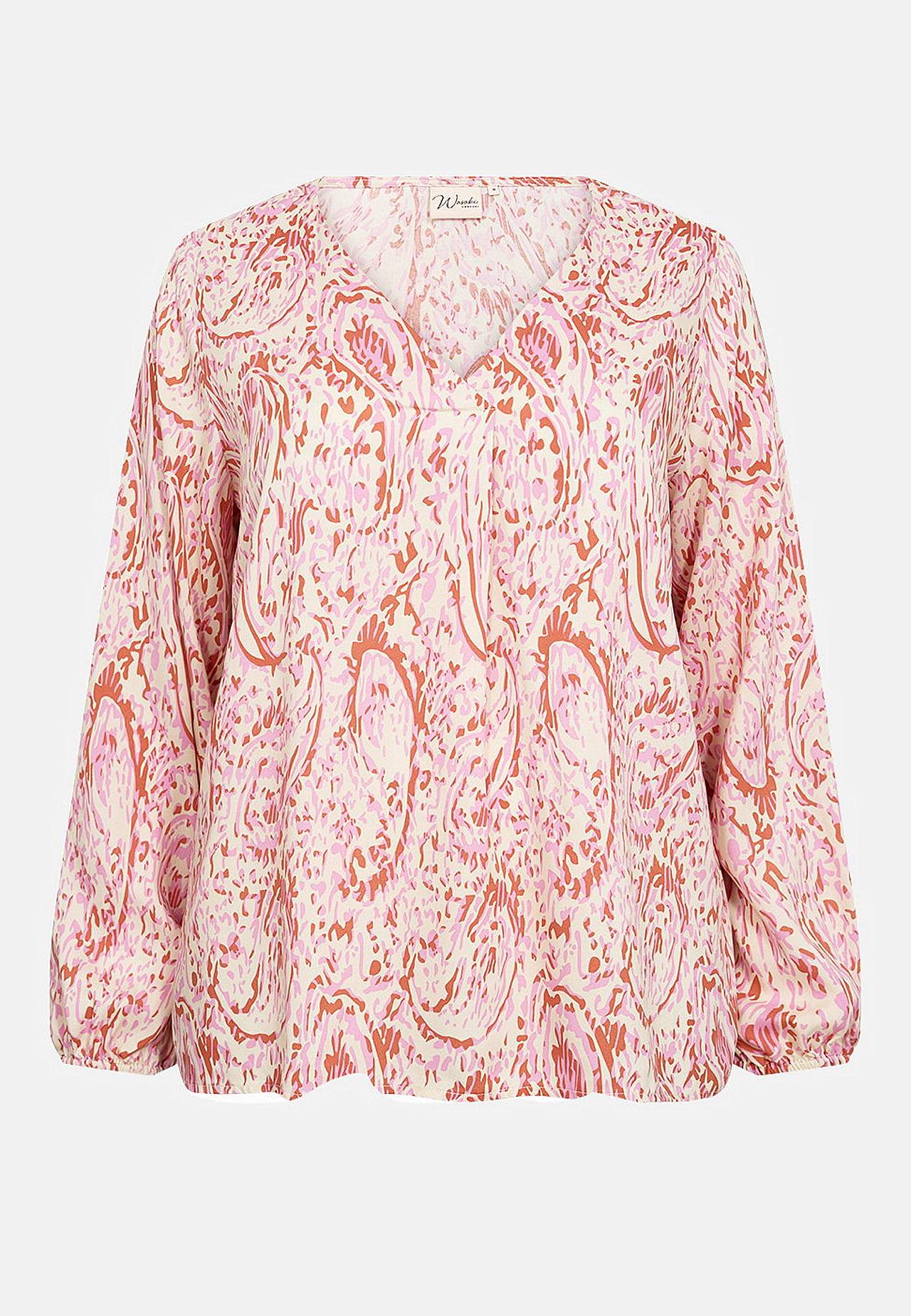 Viskosebluse med vakkert mønster Celine