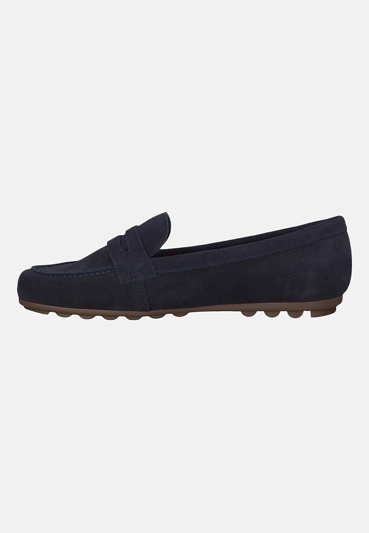Loafer i semsket skinn