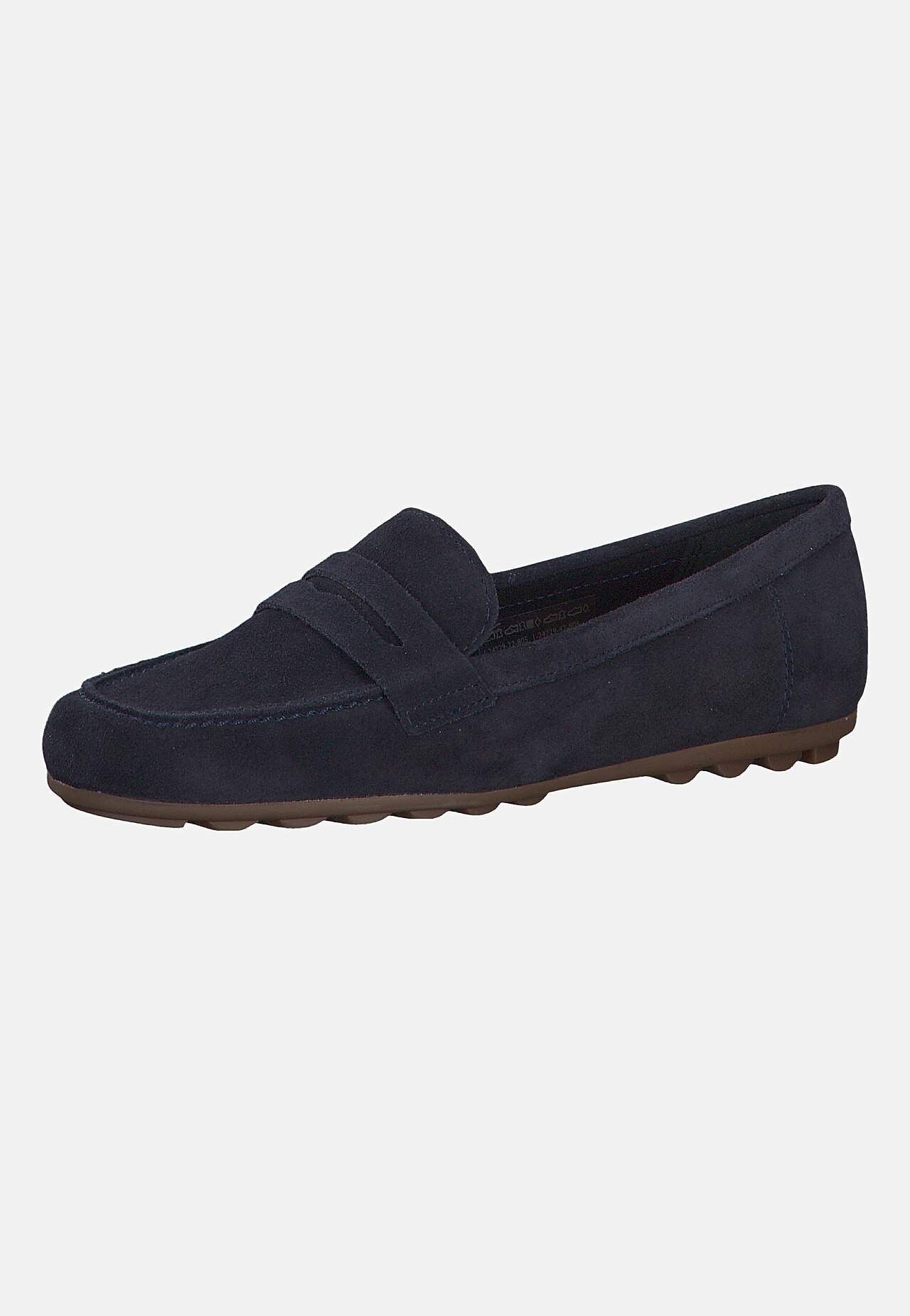 Loafer i semsket skinn