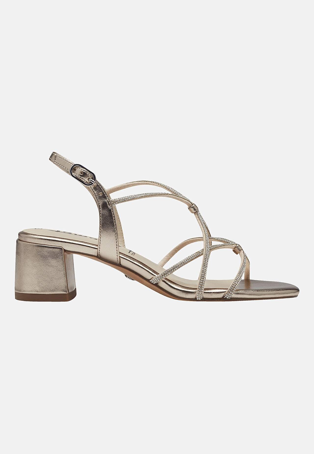 Komfortabel sandalett med smale stropper