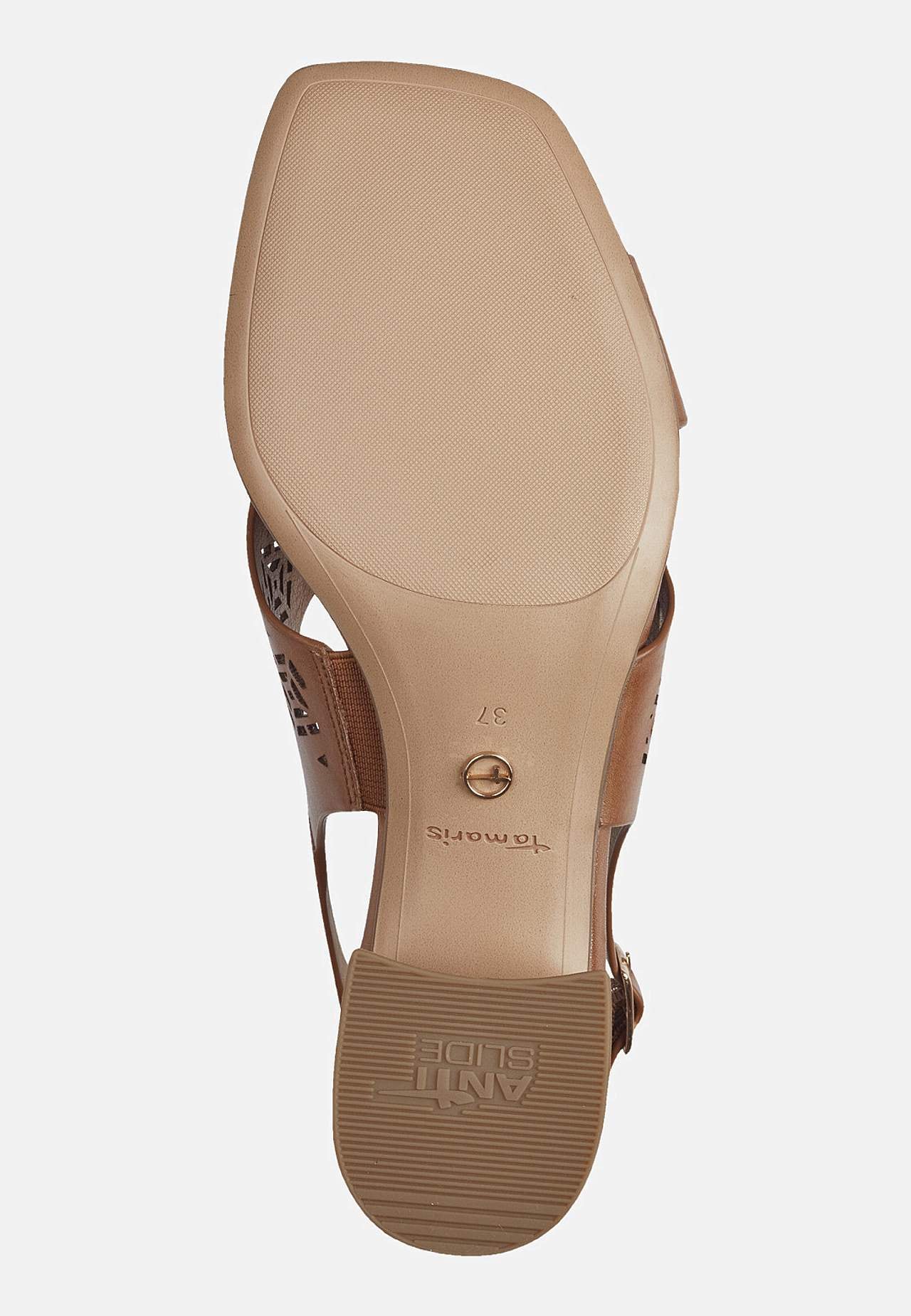 Sandalett med hullmønstrede stropper