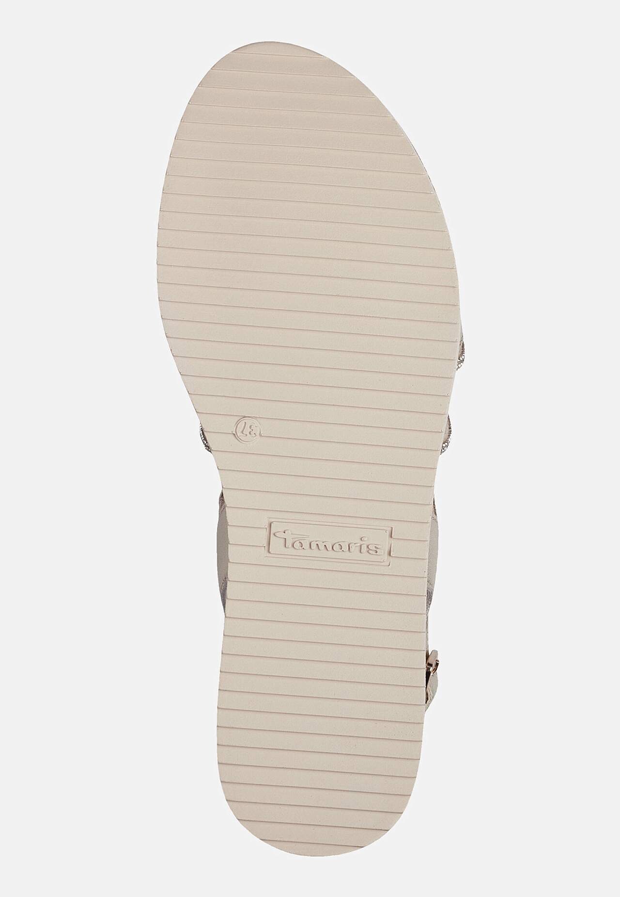 Sandal med stropper og rhinestone-detaljer