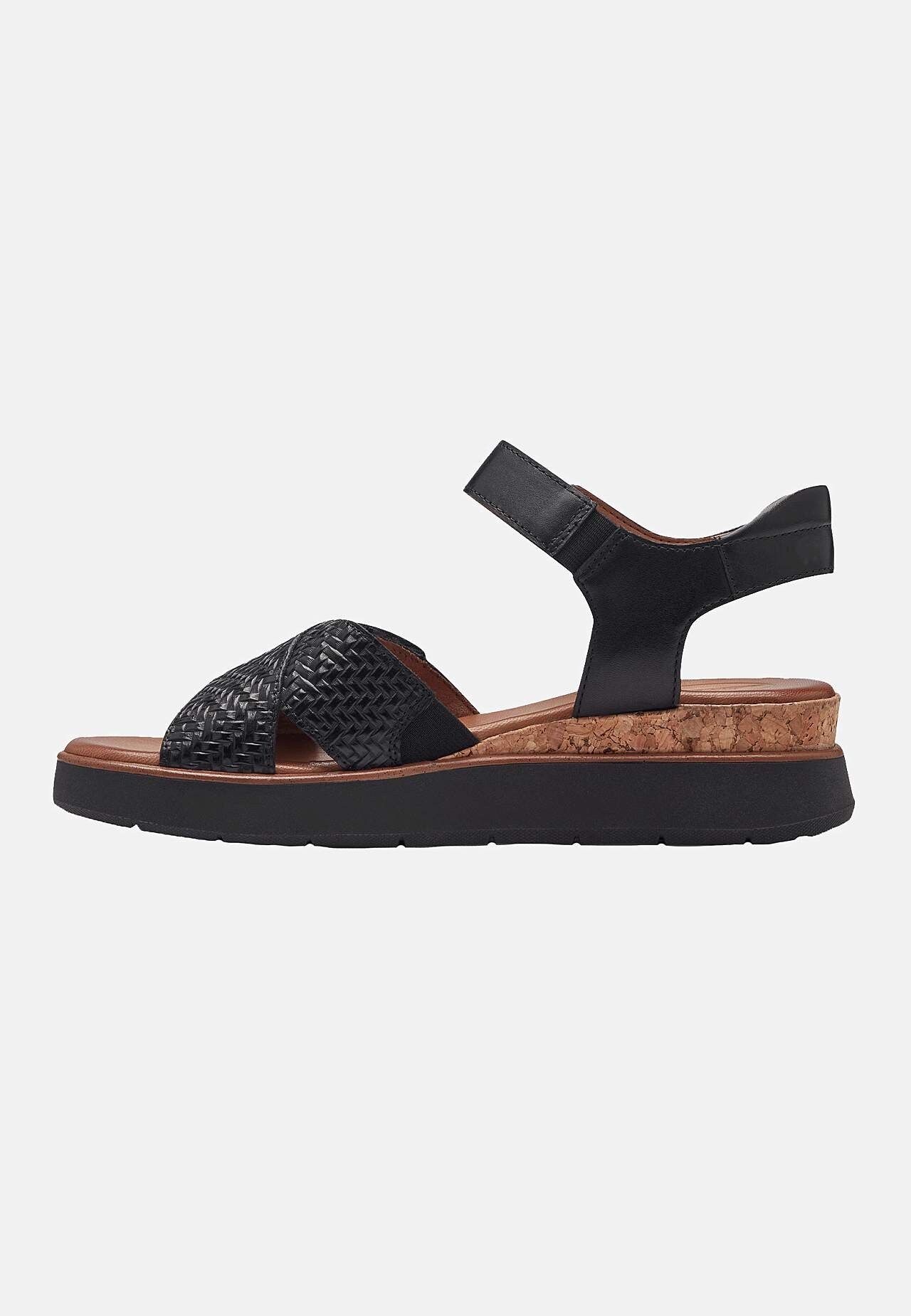 Skinnsandal med justerbare stropper Comfort