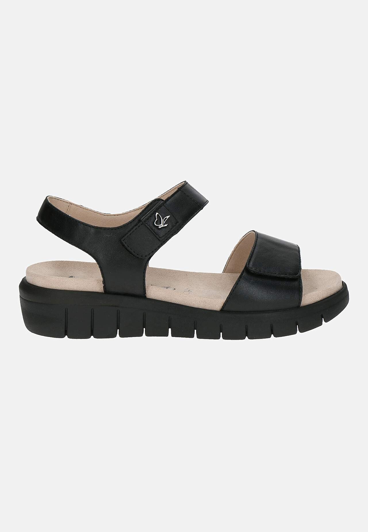 Skinnsandal med justerbare stropper