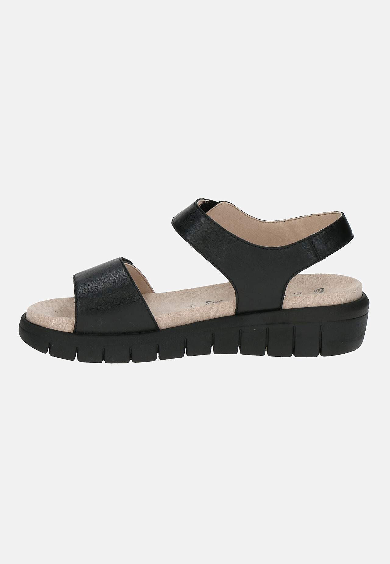 Skinnsandal med justerbare stropper
