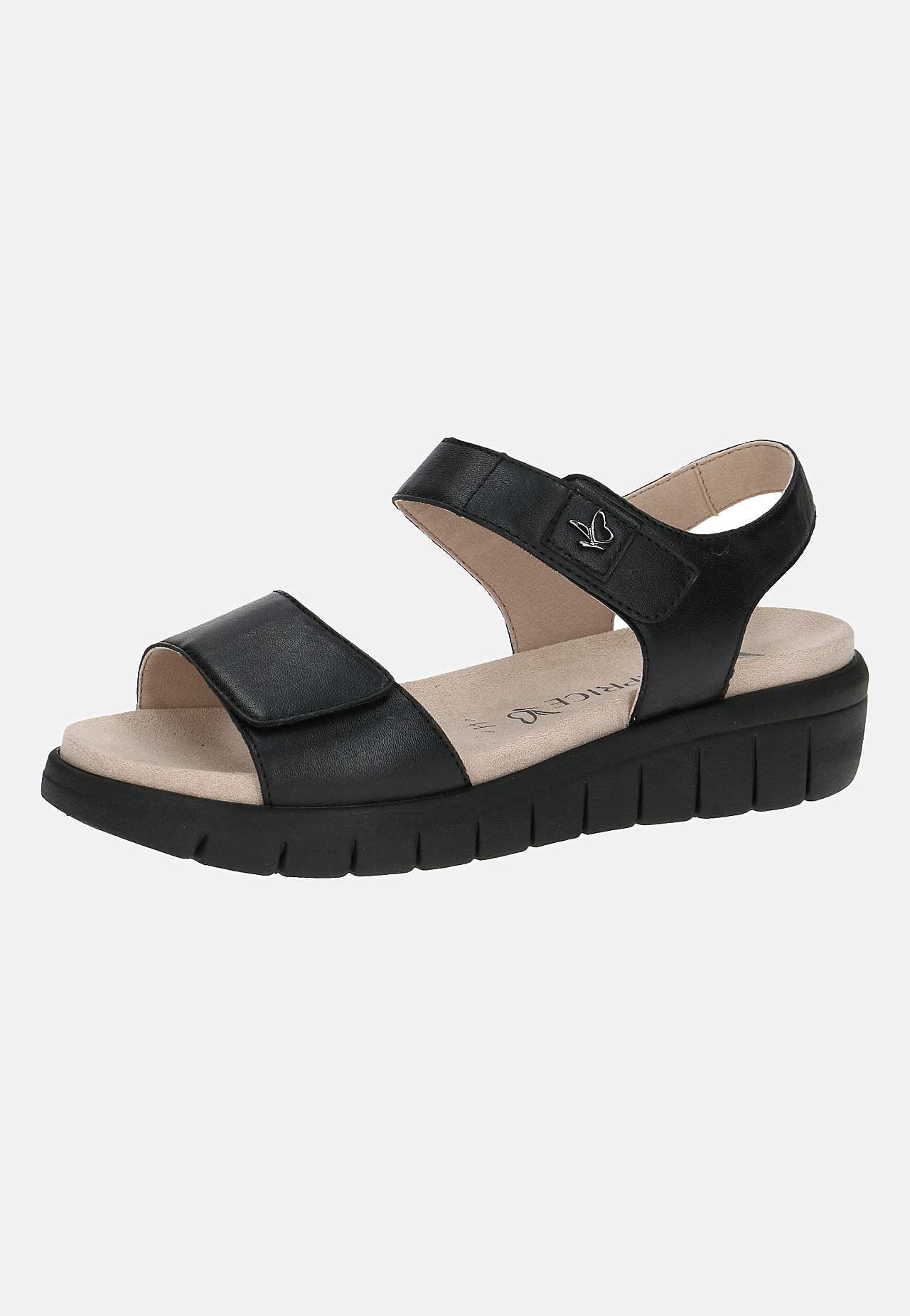Skinnsandal med justerbare stropper