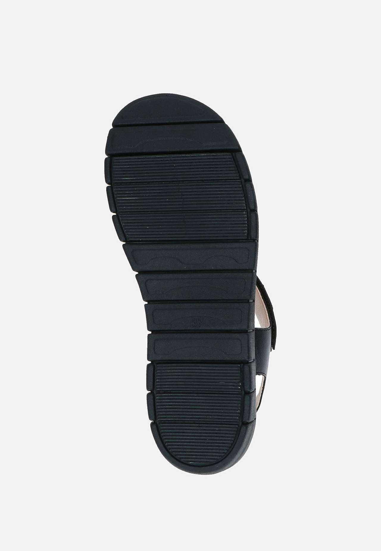 Skinnsandal med justerbare stropper